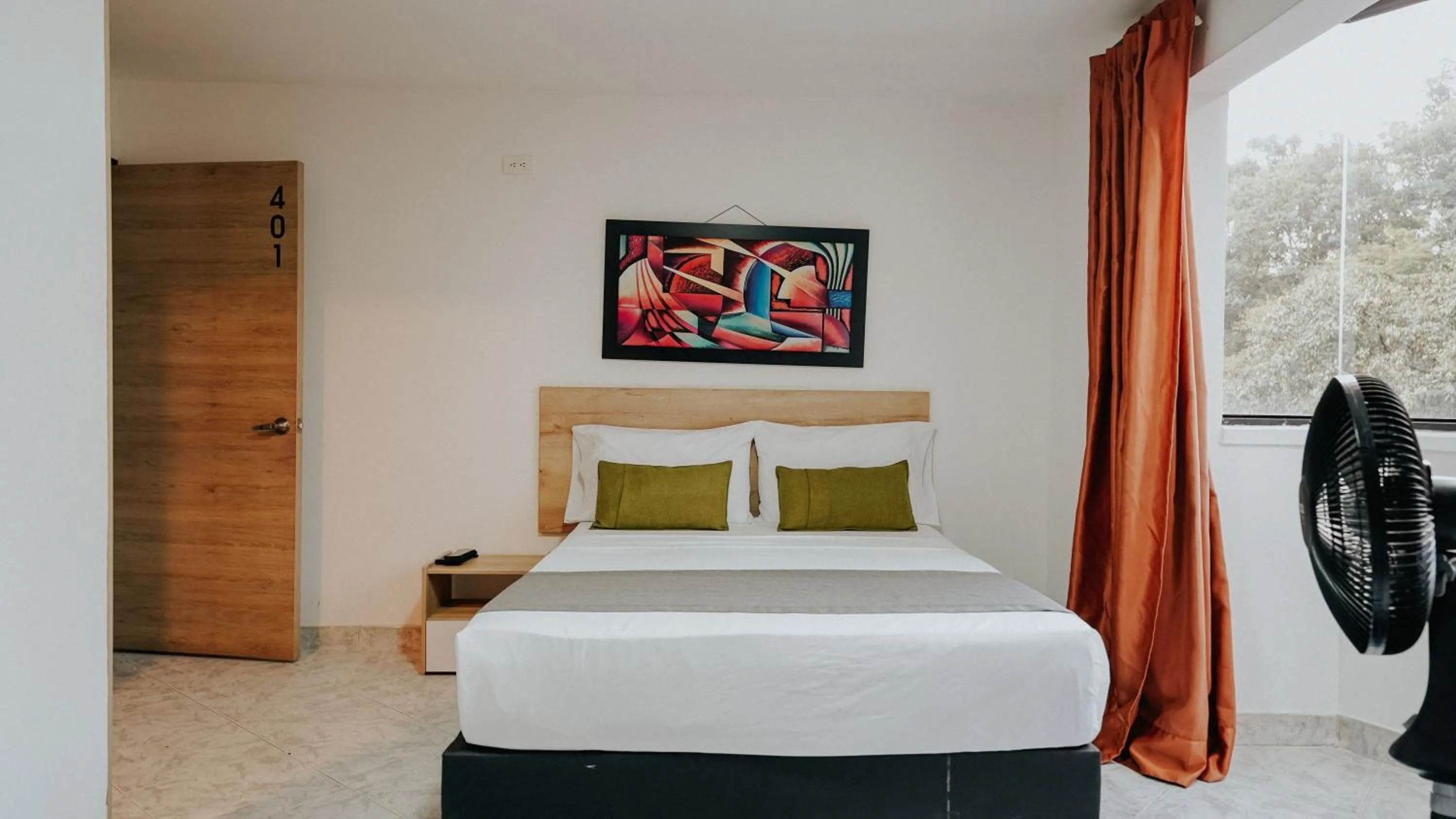 Bed in Hotel Balcones del Estadio