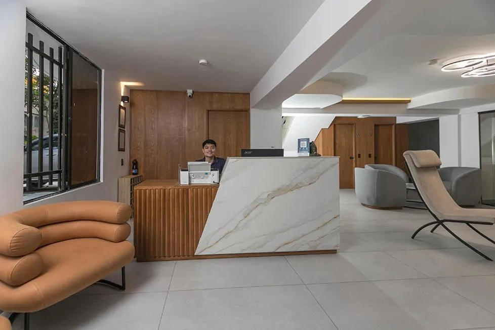 Lobby or reception in Hotel Balcones del Estadio