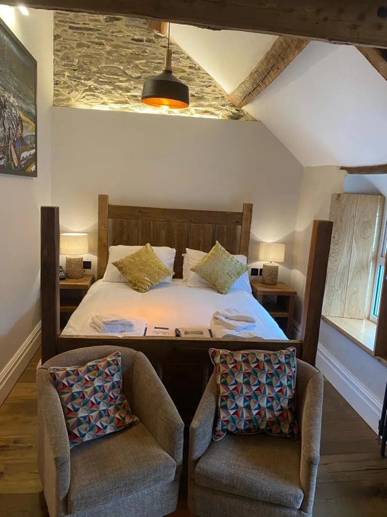 Bed in Tynycornel Hotel