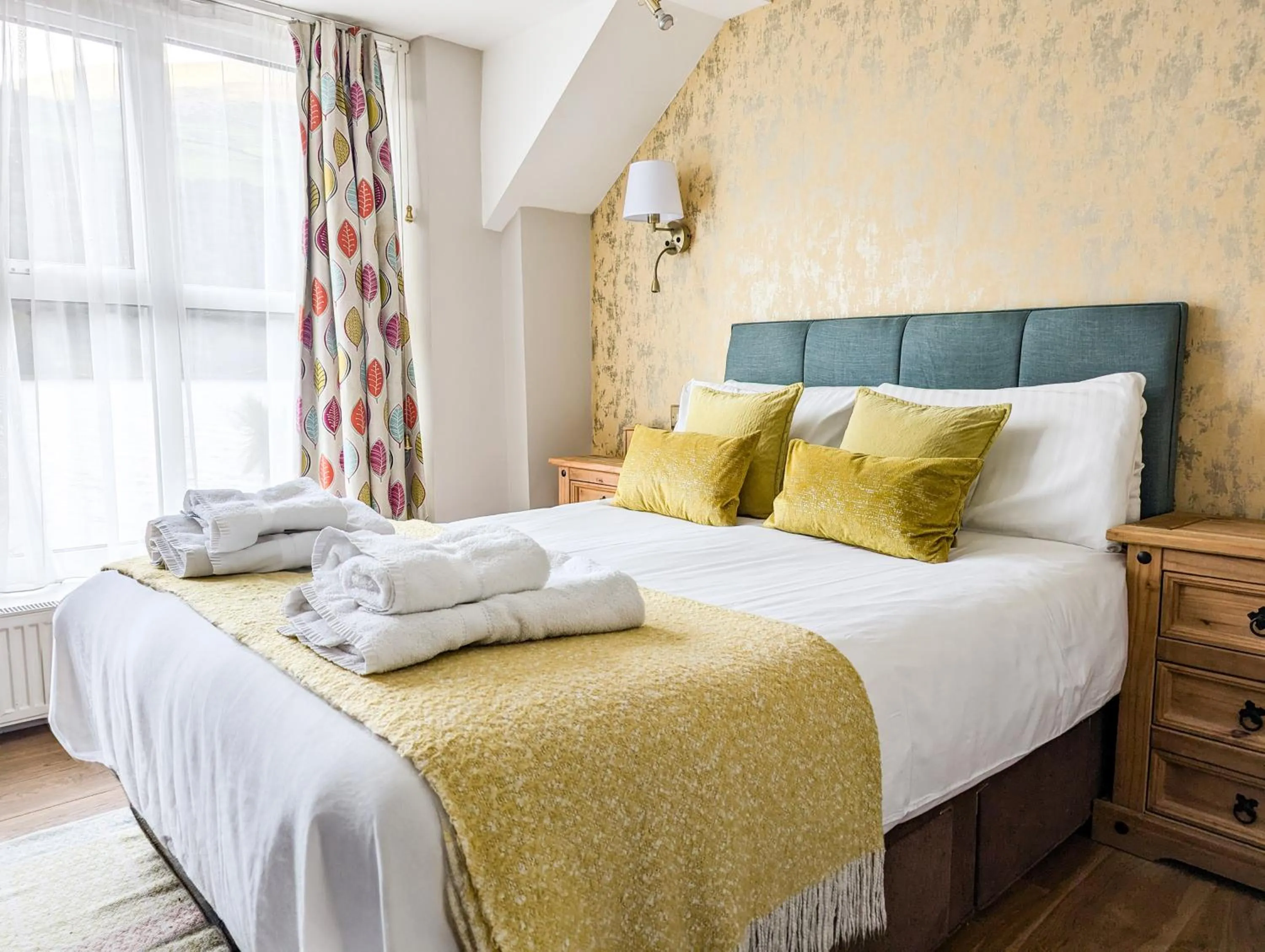 Bed in Tynycornel Hotel