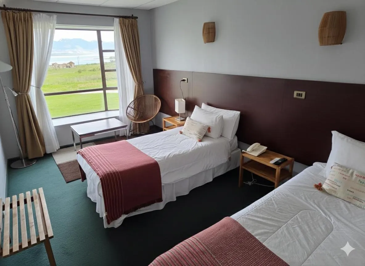 Bed in Hotel HD Natales