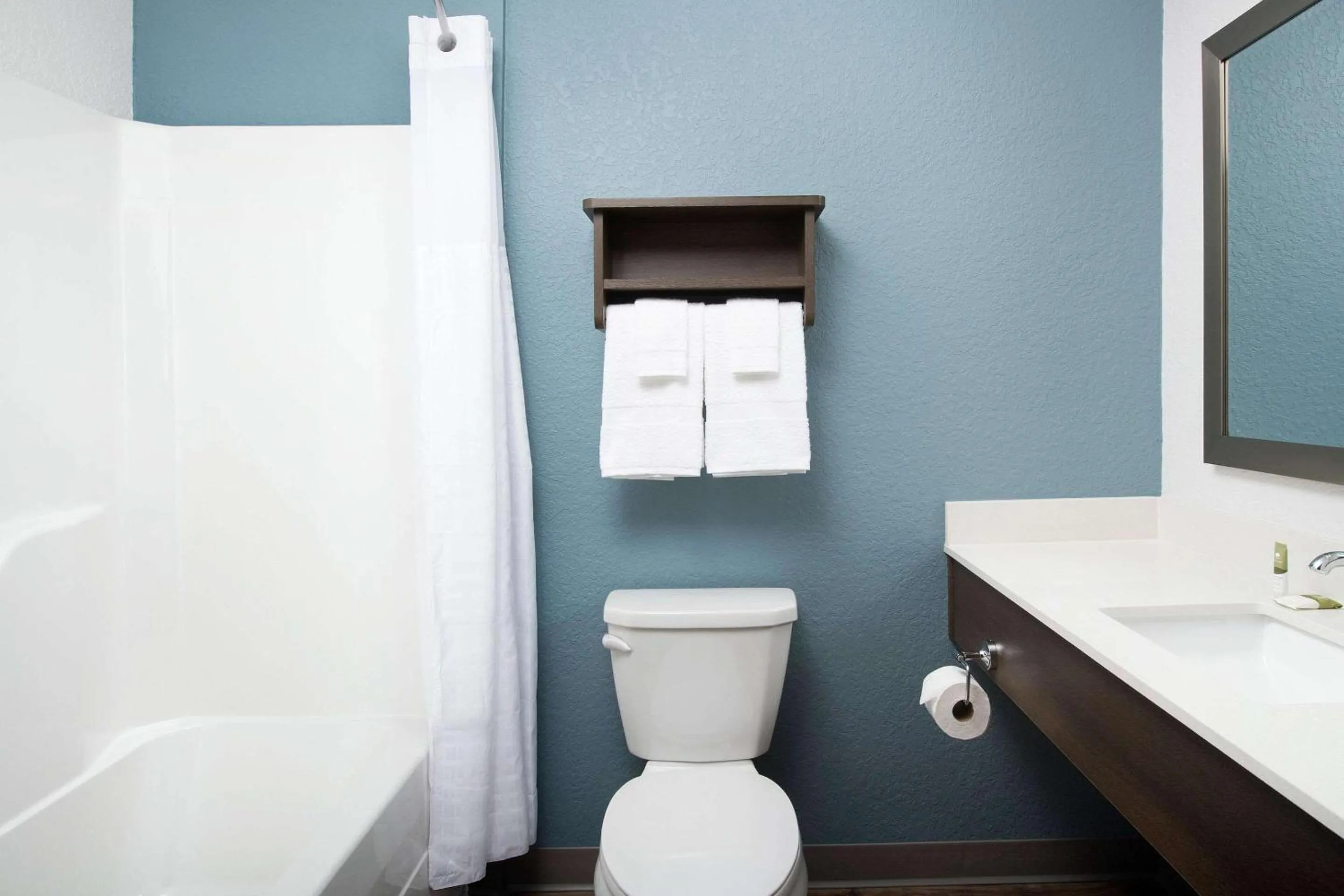 Bathroom in Woodspring Suites Orlando International Drive