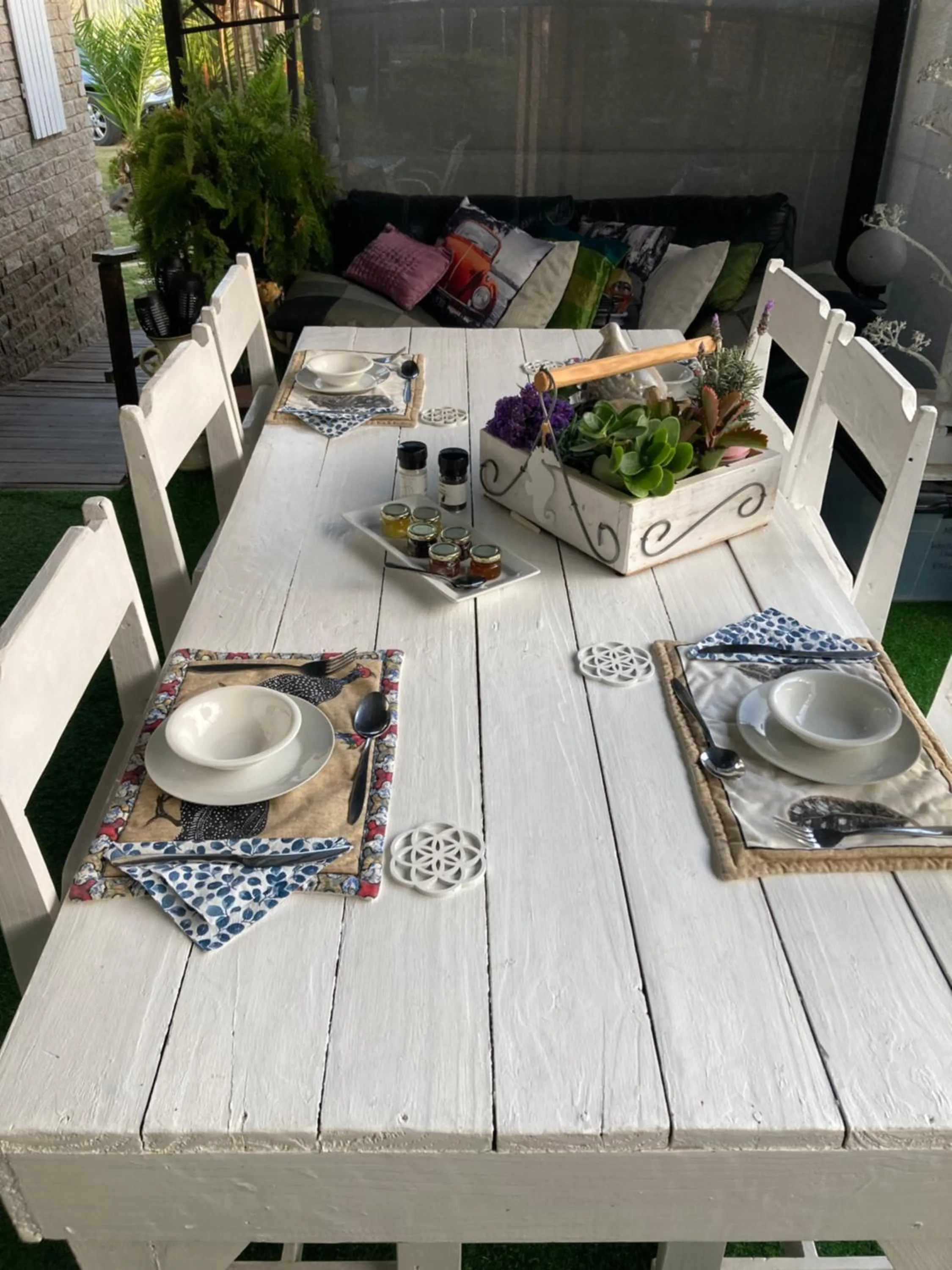 Patio in 57 On Wellington Accommodation