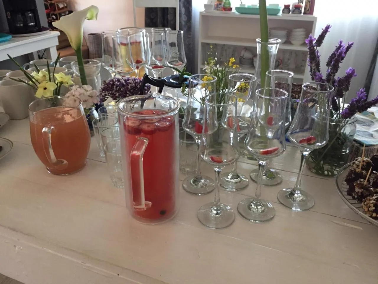 Drinks in 57 On Wellington Accommodation