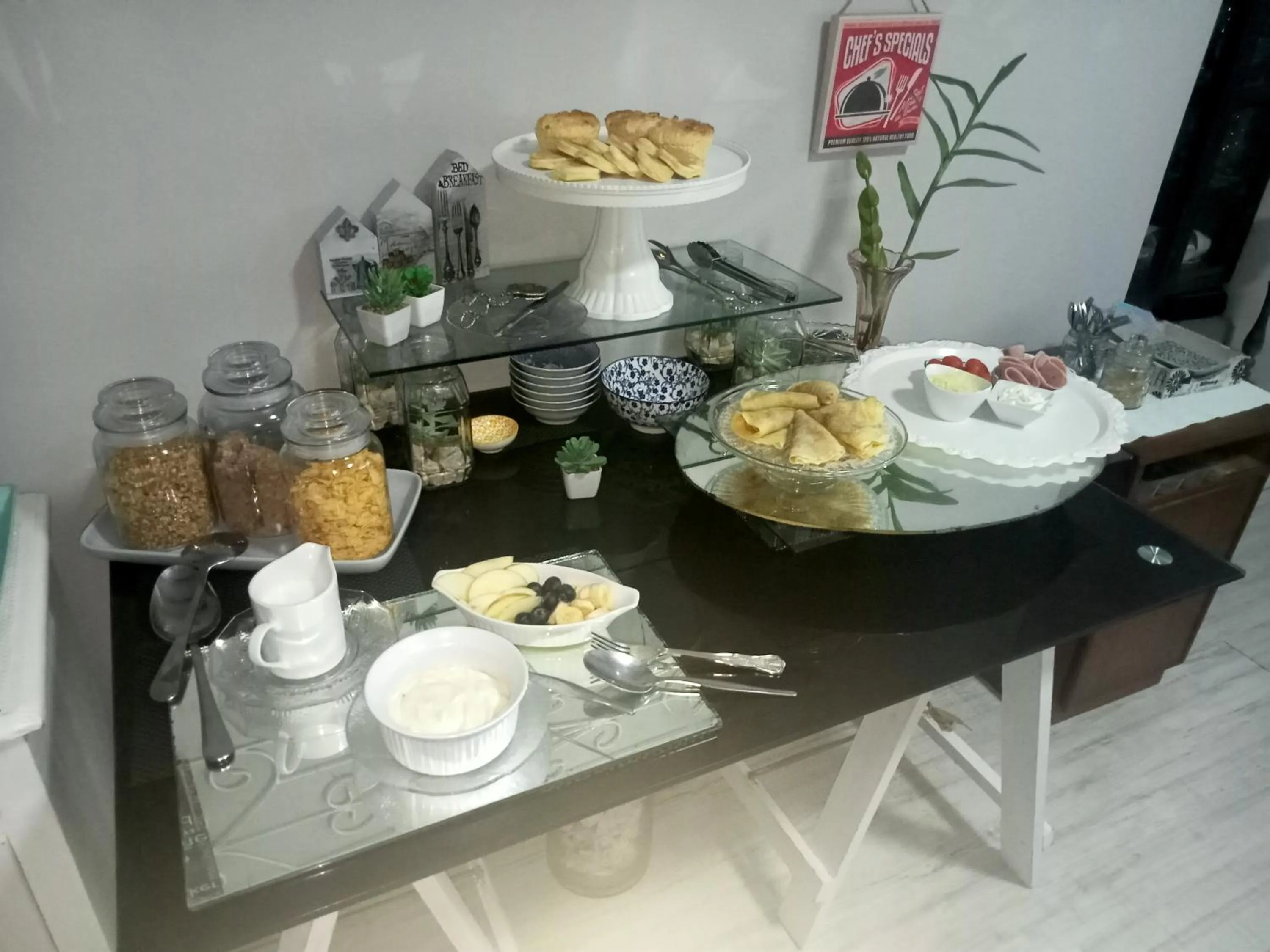 Continental breakfast in 57 On Wellington Accommodation