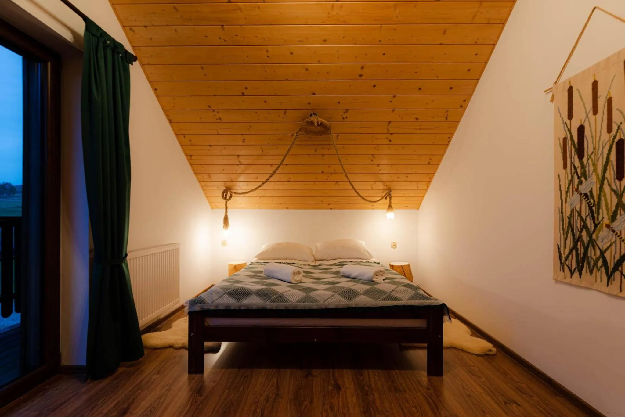 Bed in Domki Pod Wulkanem