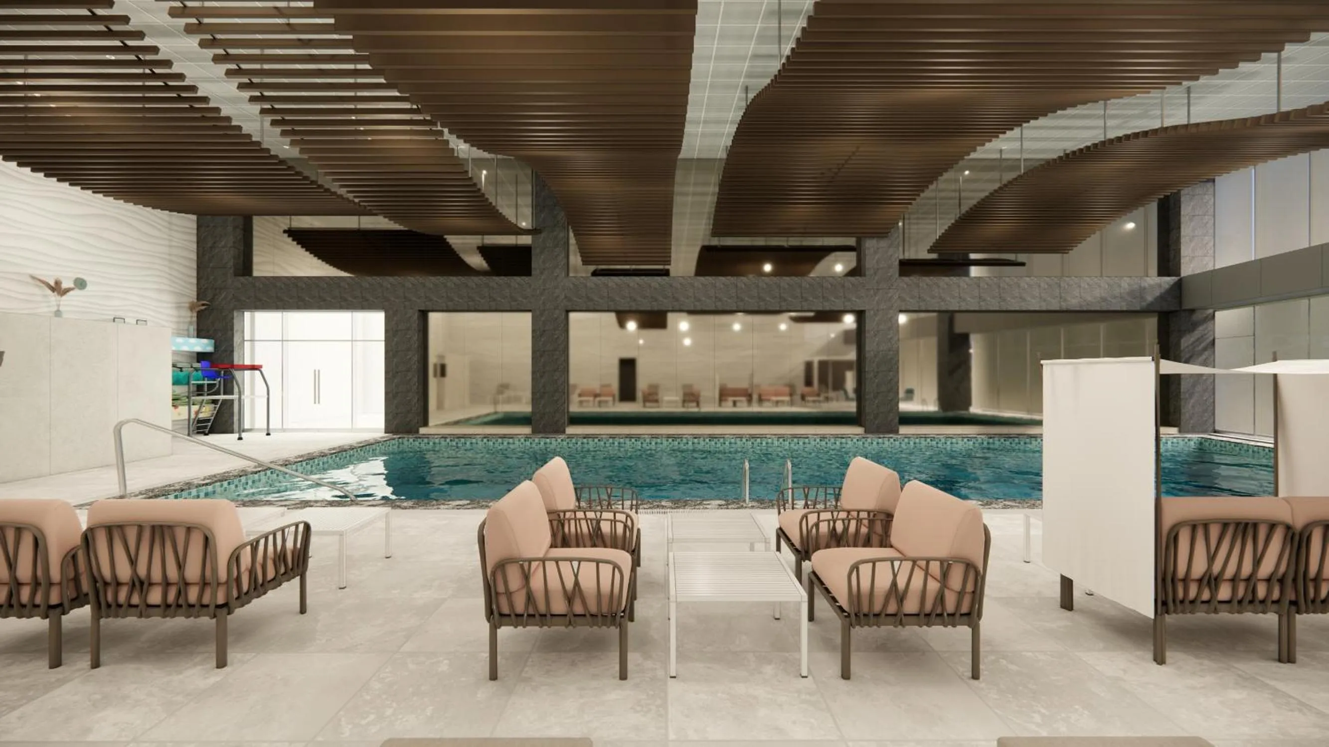 Swimming pool in Sheraton Grand Incheon Hotel