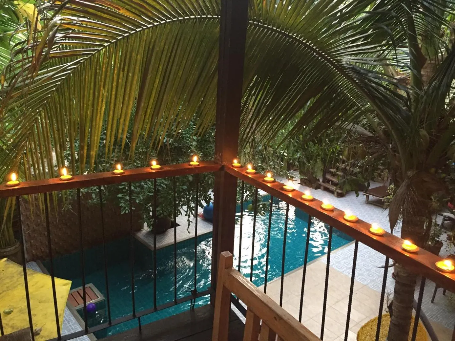 Inner courtyard view in De Wiang Kum Kam