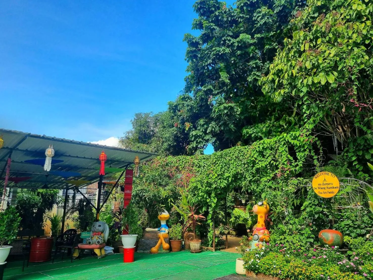 Garden view in De Wiang Kum Kam
