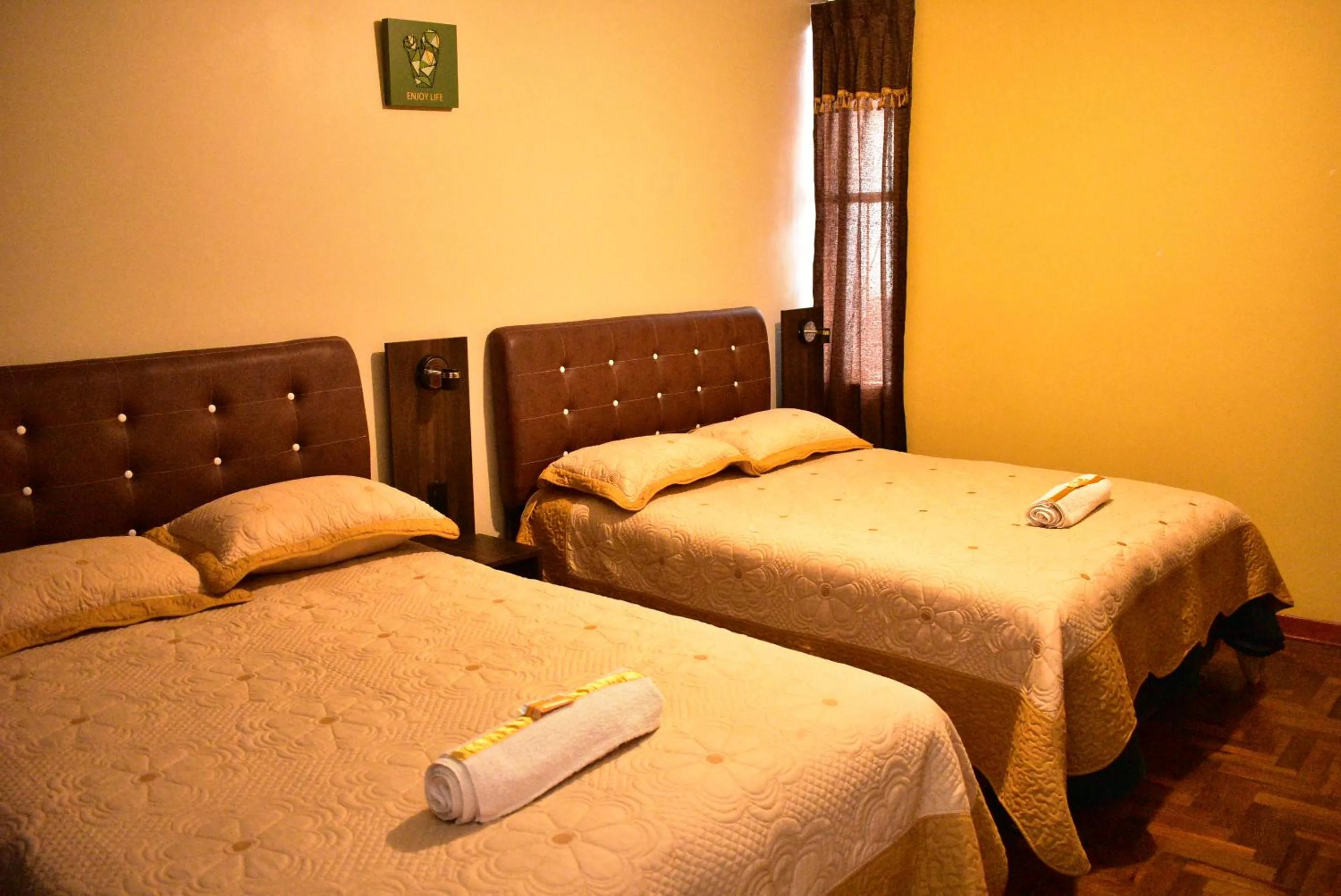 Bed in Hotel Sueños Dorados