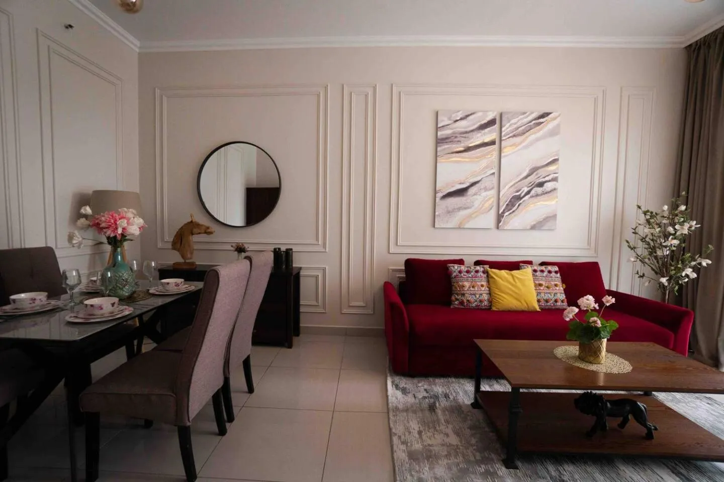 Living room in Feel Like Home Away From Home On 34th Floor