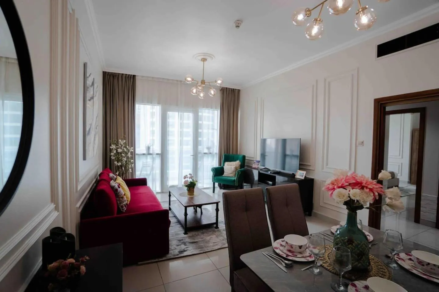 Living room in Feel Like Home Away From Home On 34th Floor