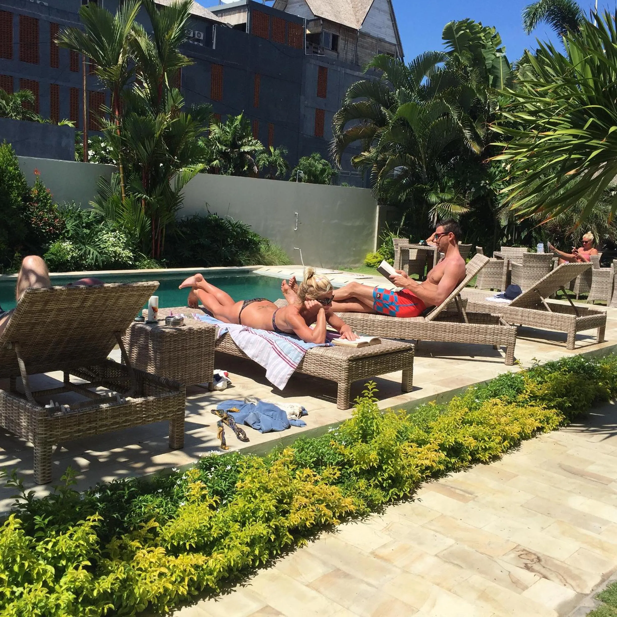 Swimming pool in Jonsen Homestay