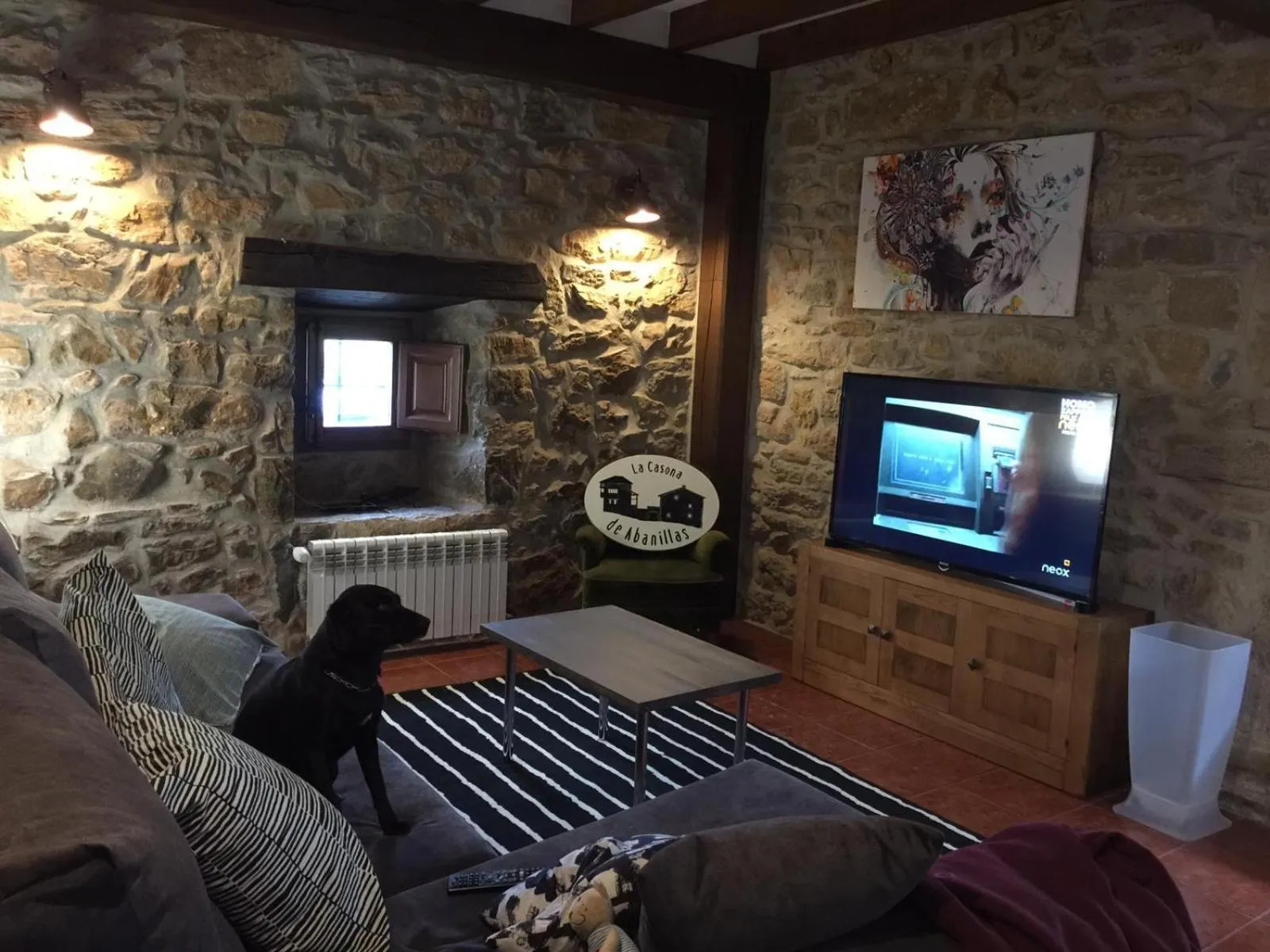 Communal lounge/ TV room in La Posada de Abanillas