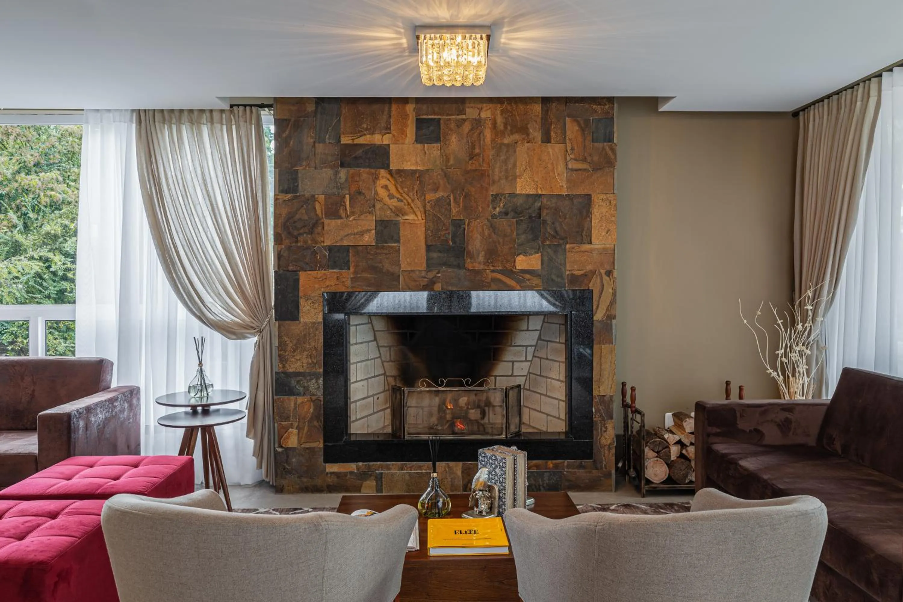 Seating area in Hotel Fioreze Primo - 800m da Rua Coberta