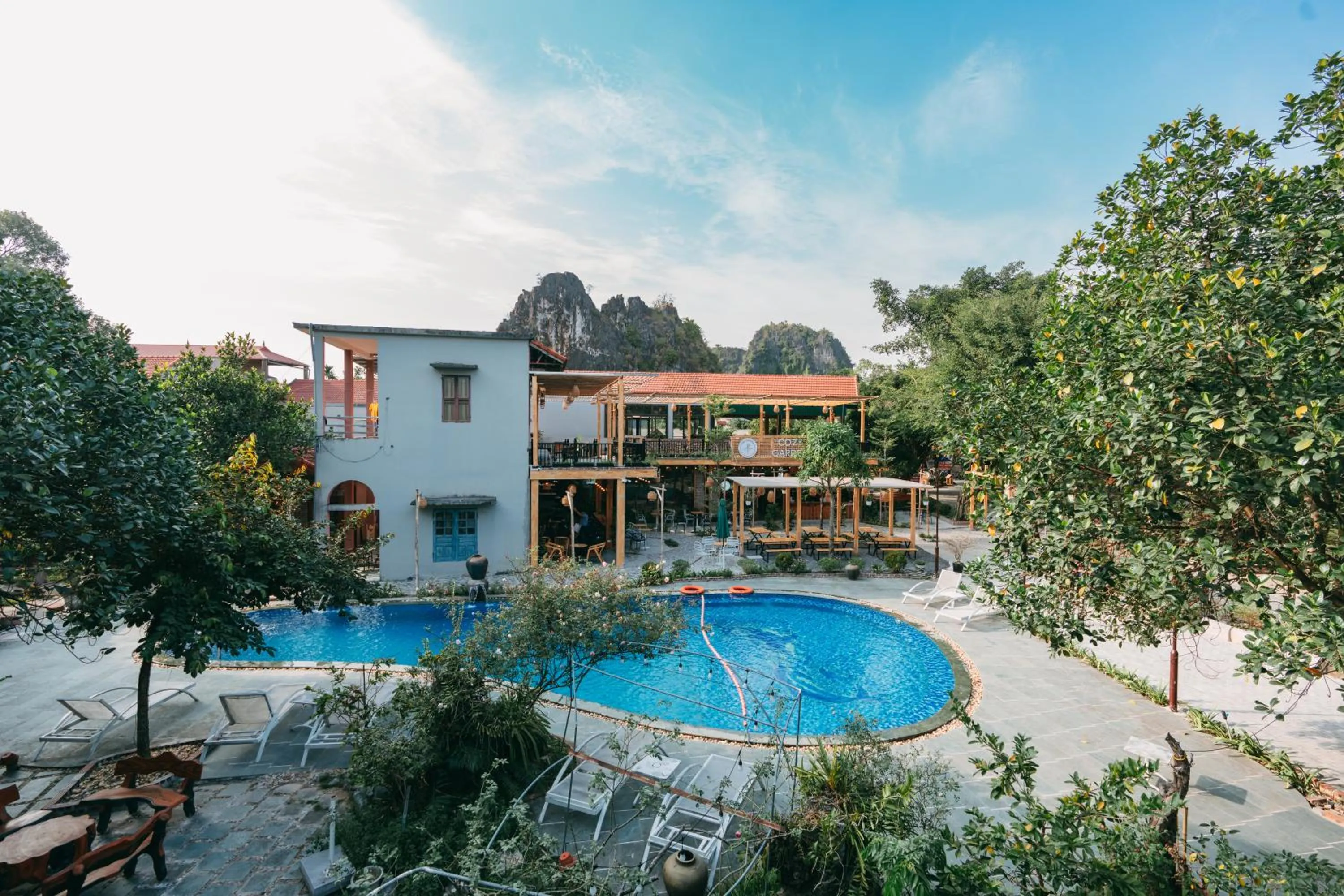 Swimming pool in Tam Coc Lavender Homestay -Authentic Ninh Binh Experiences