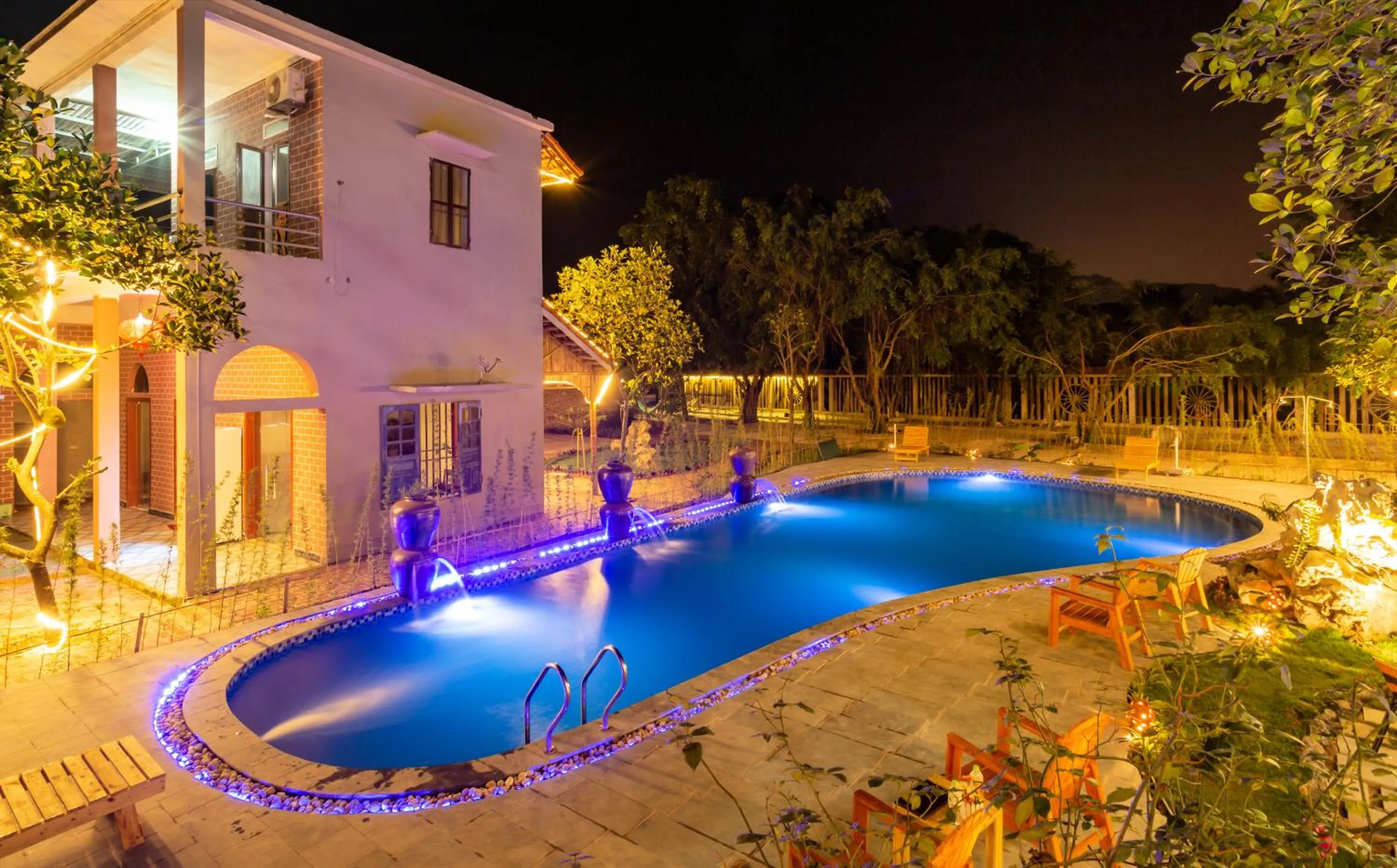 Patio in Tam Coc Lavender Homestay -Authentic Ninh Binh Experiences