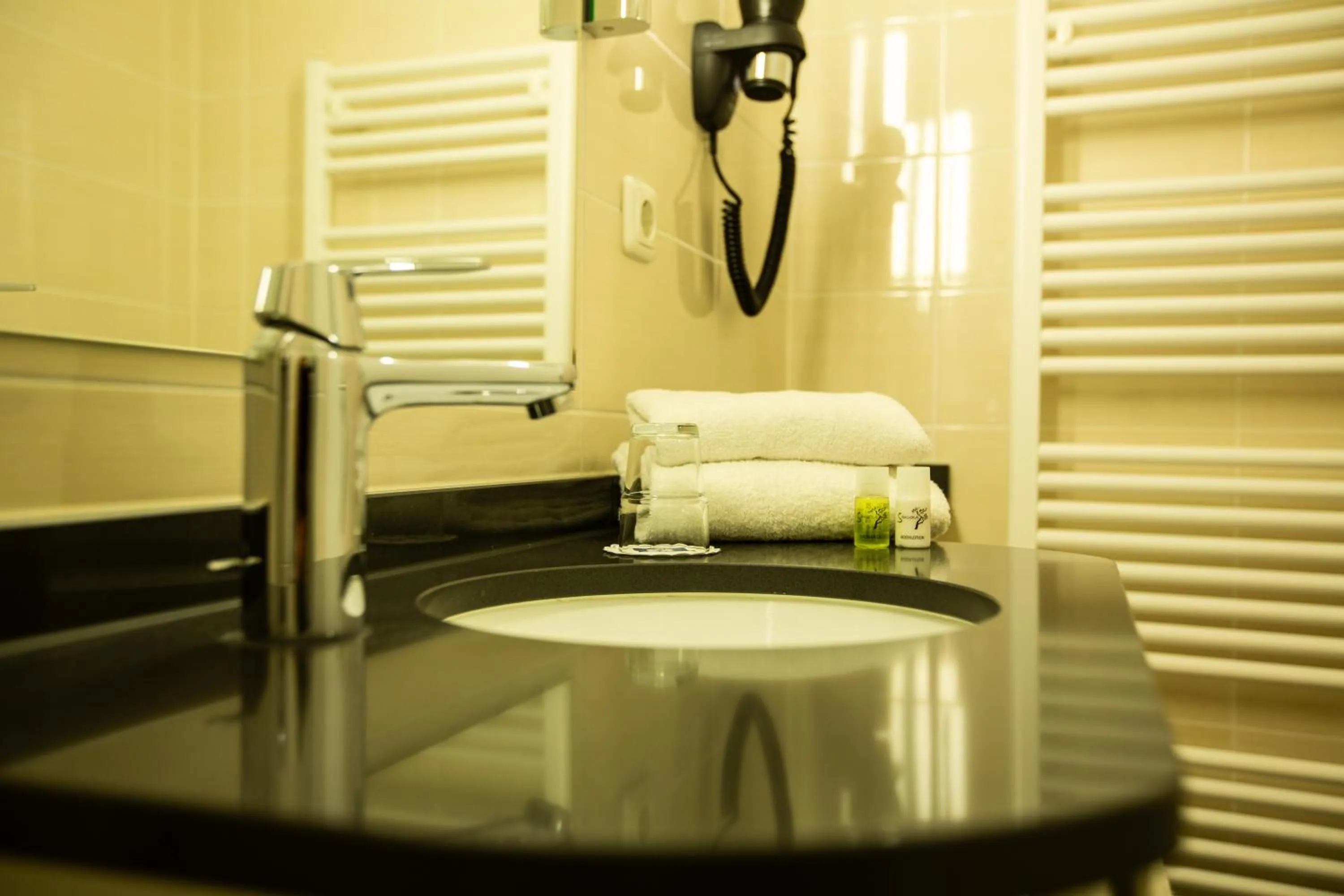 Bathroom, Bed in Ringhotel Appelbaum Gütersloh