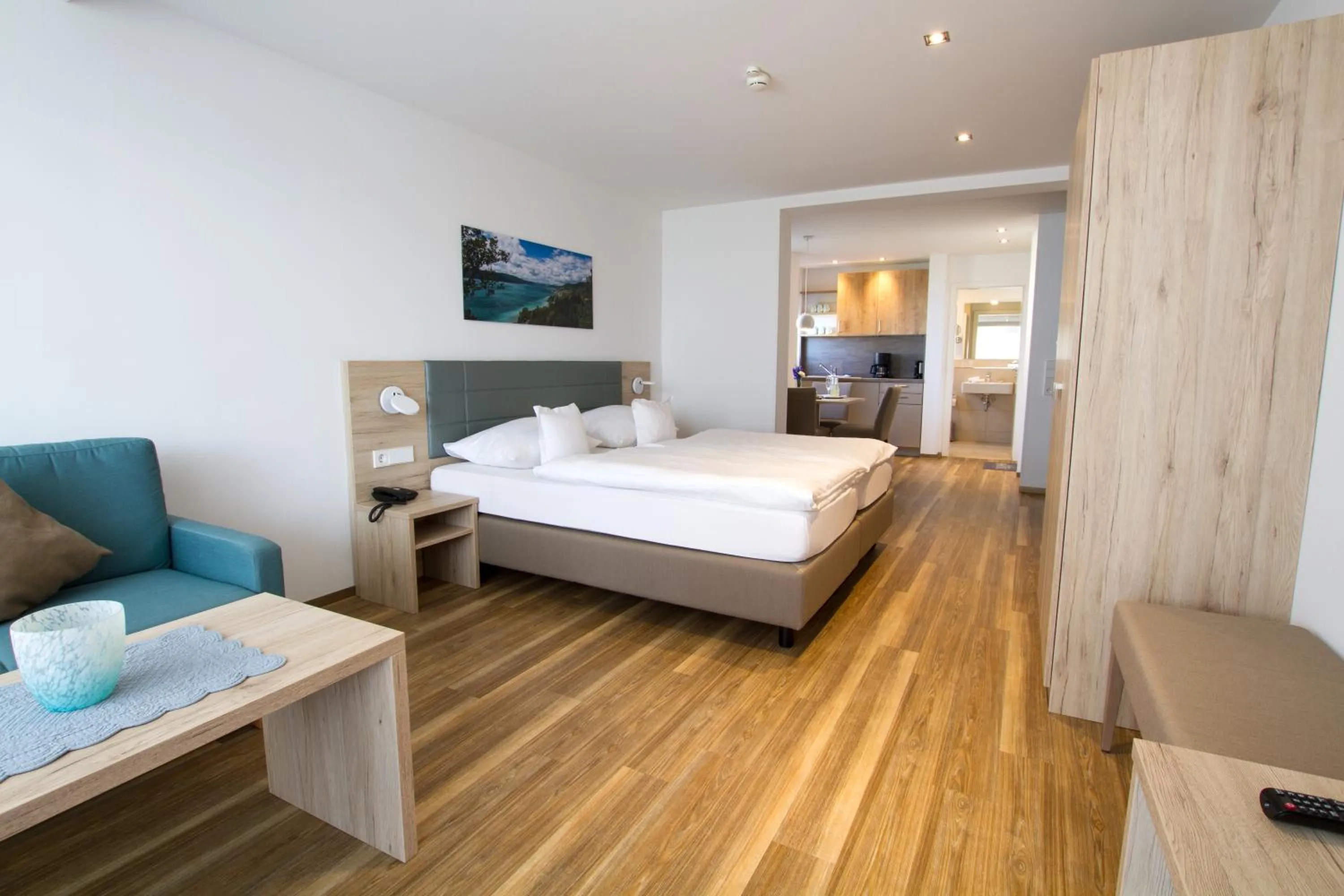 Photo of the whole room, Bed in Hotel Seepark Garni