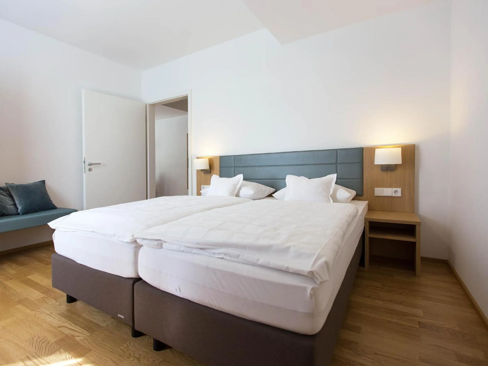 Bed in Hotel Seepark Garni