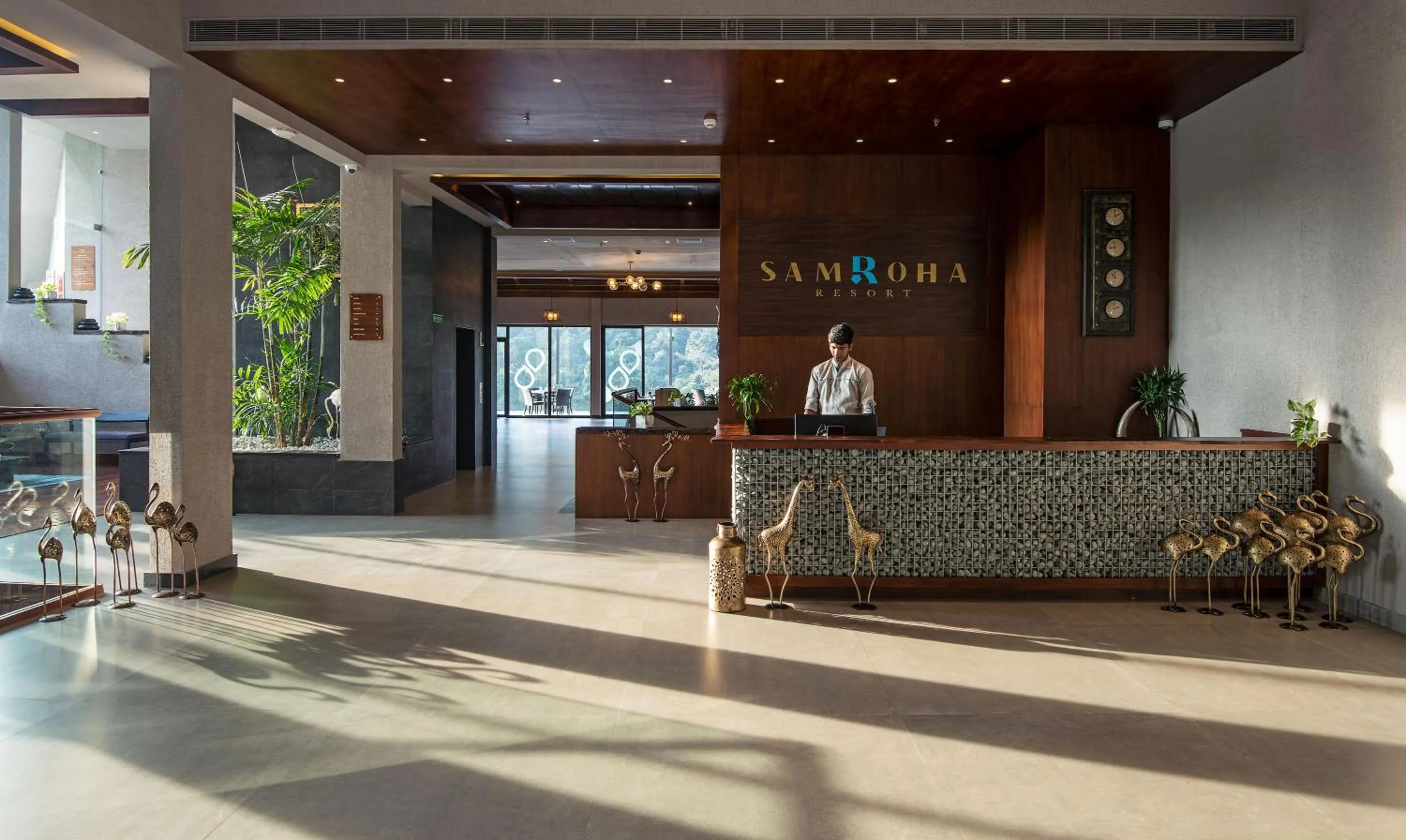 Lobby or reception in Niraamaya Retreats Samroha Athirappilly