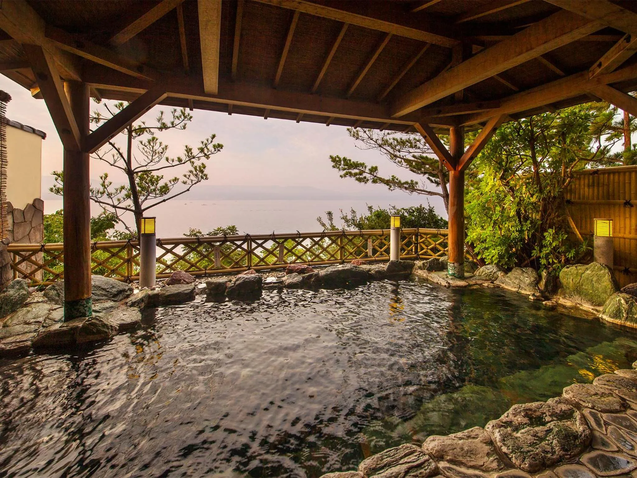 Open Air Bath in Manpa Resort