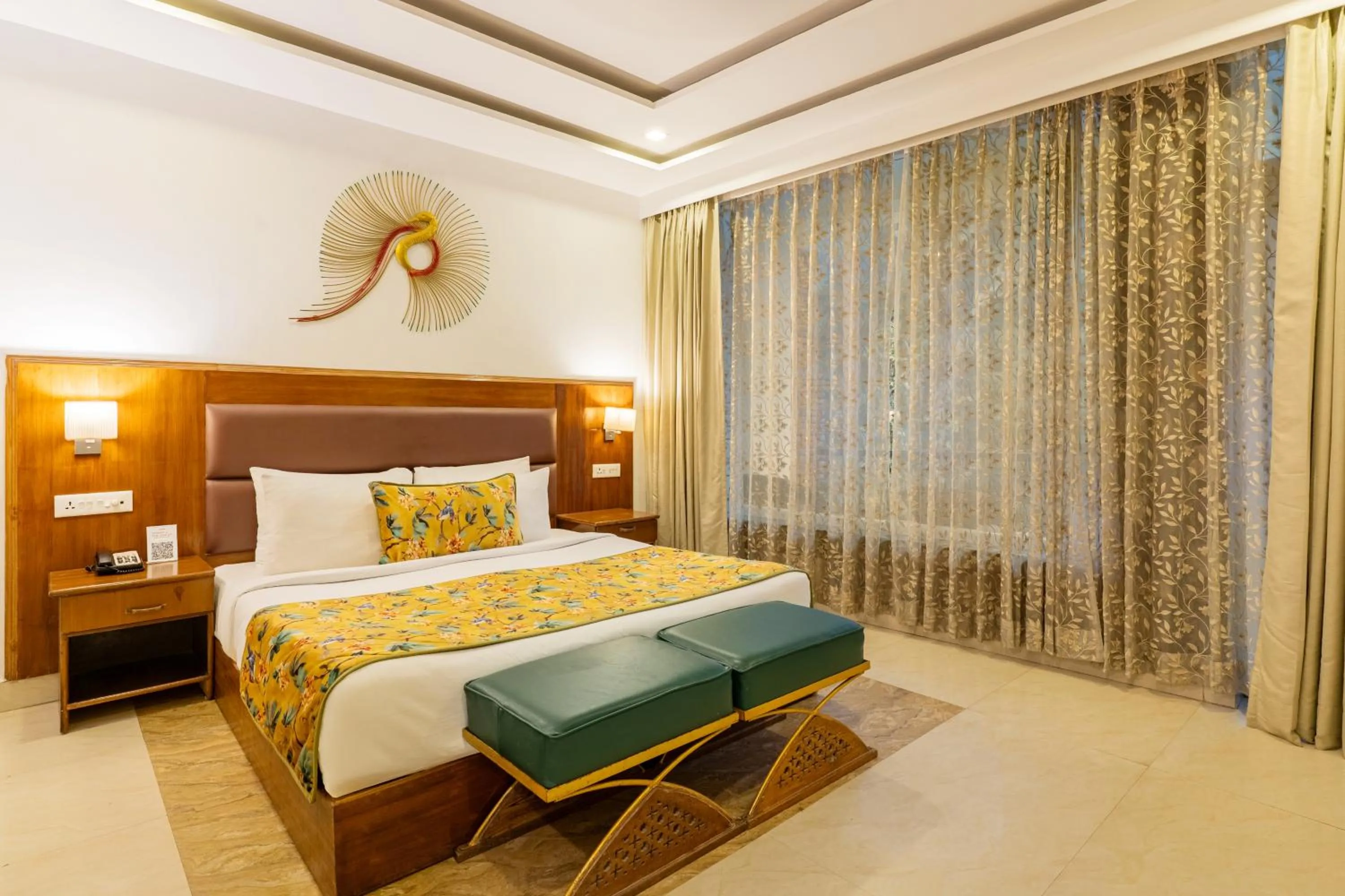 Bedroom, Bed in Summit By The Ganges Beach Resort & Spa