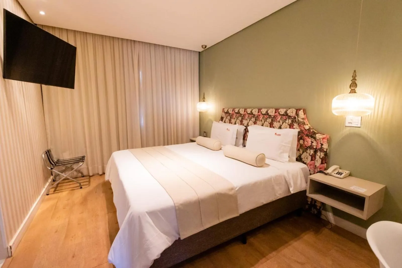 Bed in Araçatuba Plaza Hotel