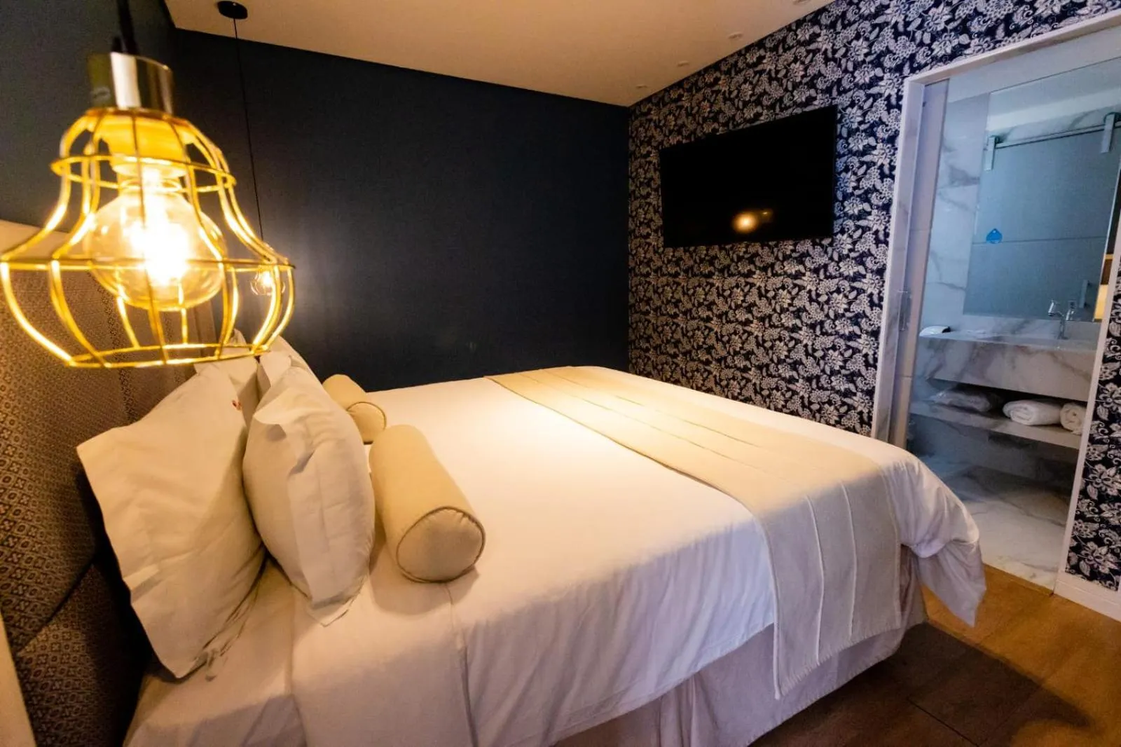 Bed in Araçatuba Plaza Hotel