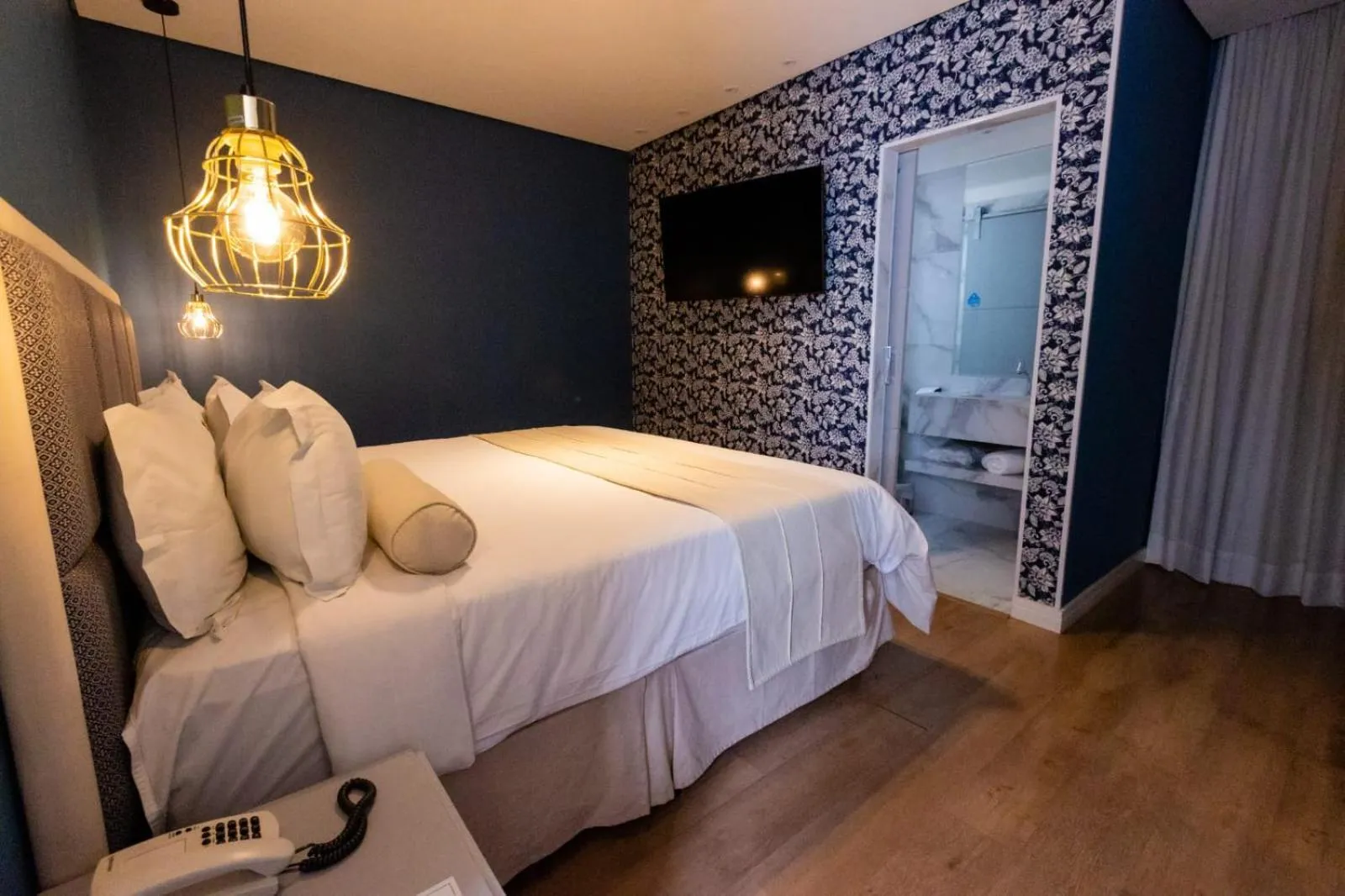 Bed in Araçatuba Plaza Hotel