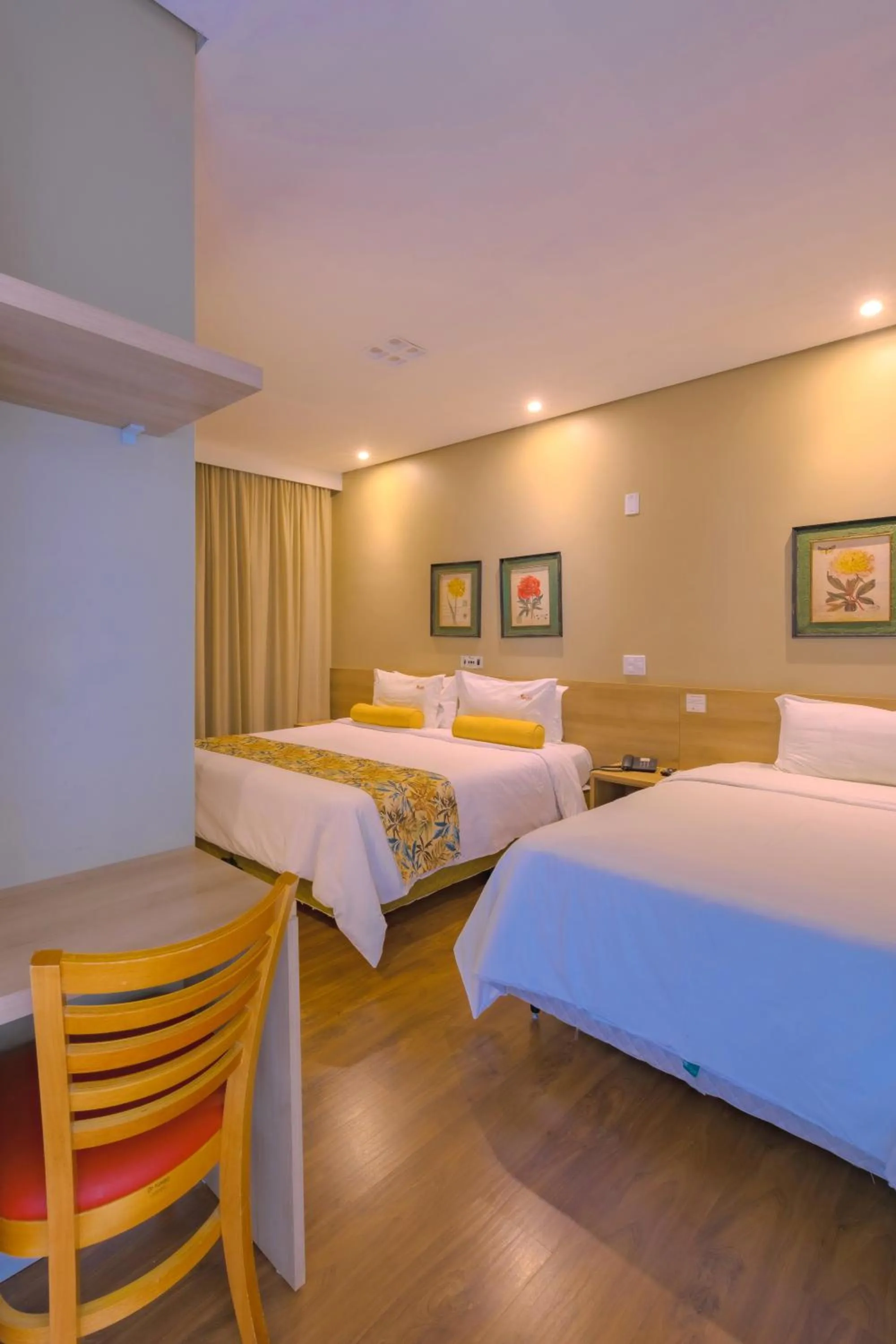 Bed in Araçatuba Plaza Hotel