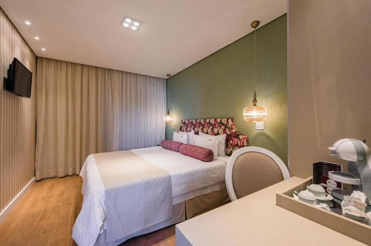 Bed in Araçatuba Plaza Hotel