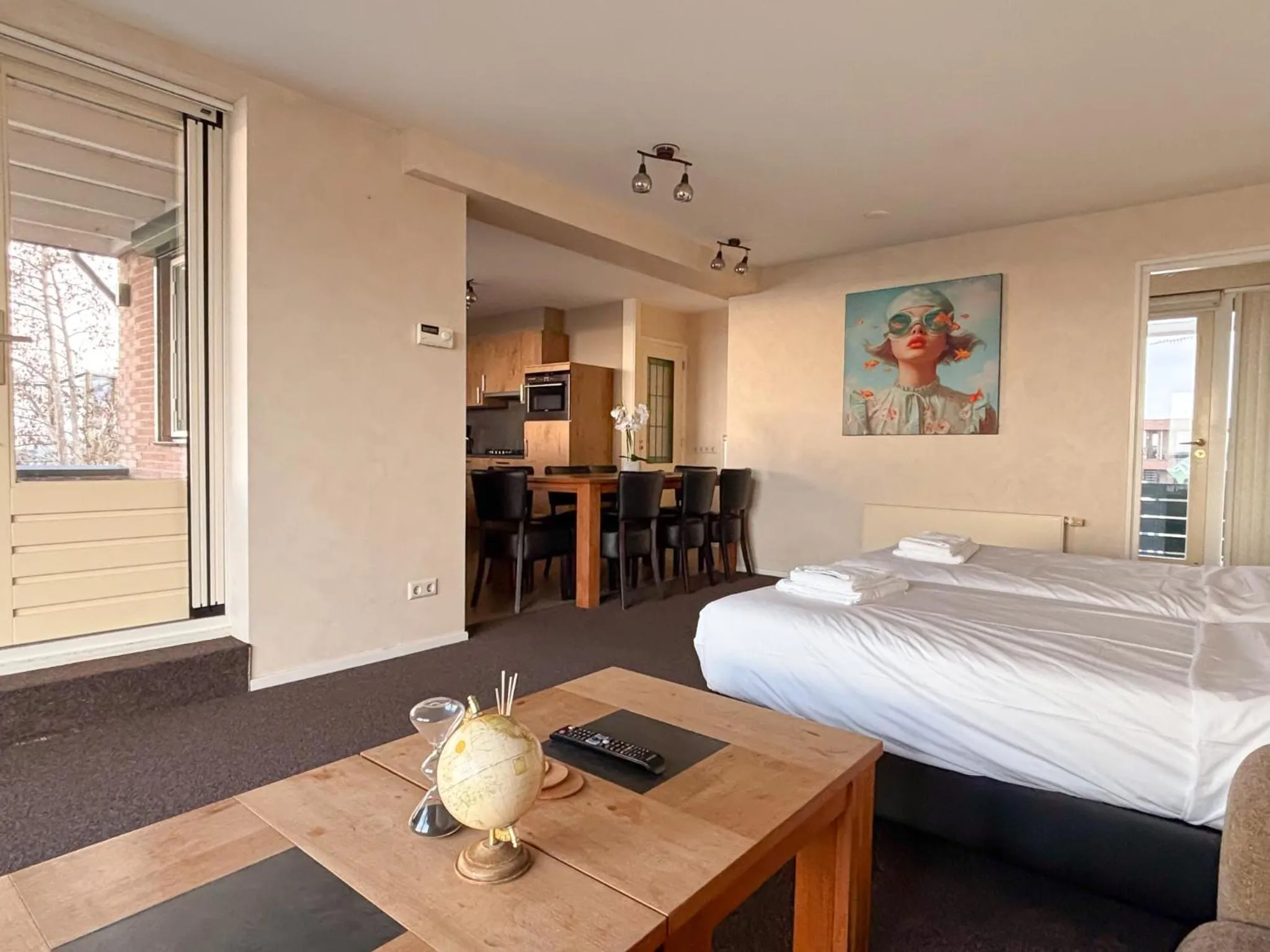 Bed in VISSERSLUST Rooms, Apartments and Houseboats