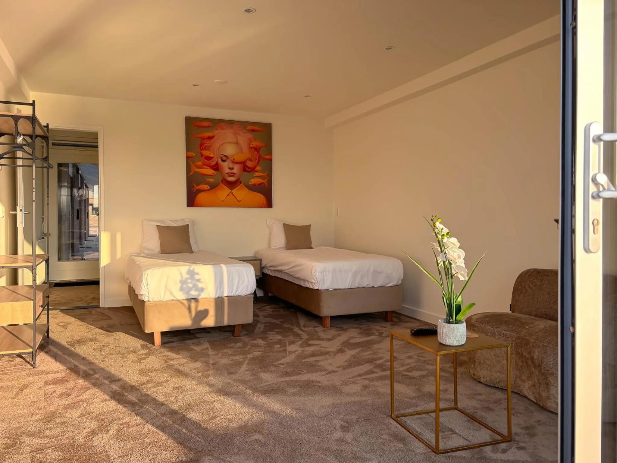 Bed in VISSERSLUST Rooms, Apartments and Houseboats