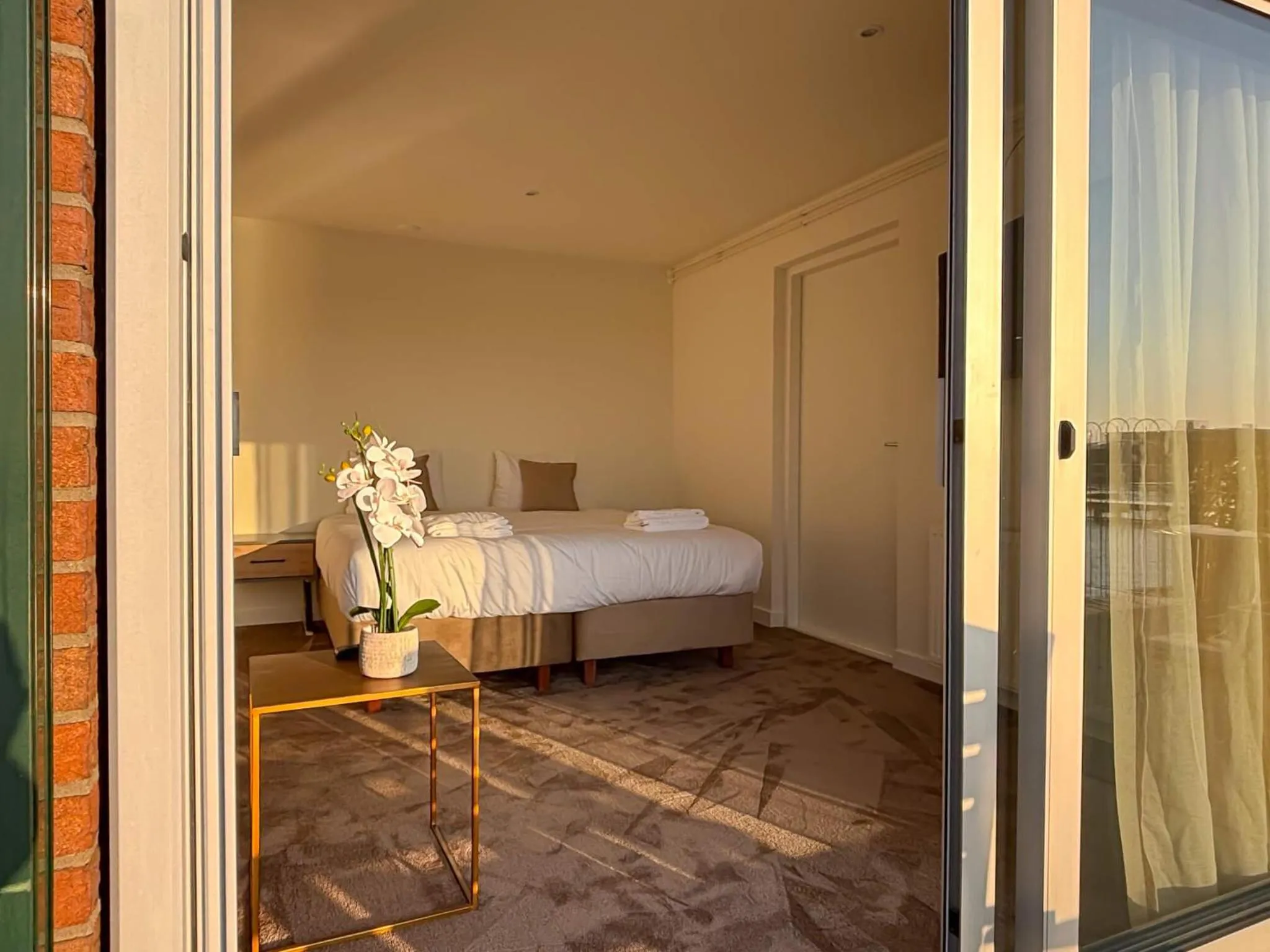 Bed in VISSERSLUST Rooms, Apartments and Houseboats