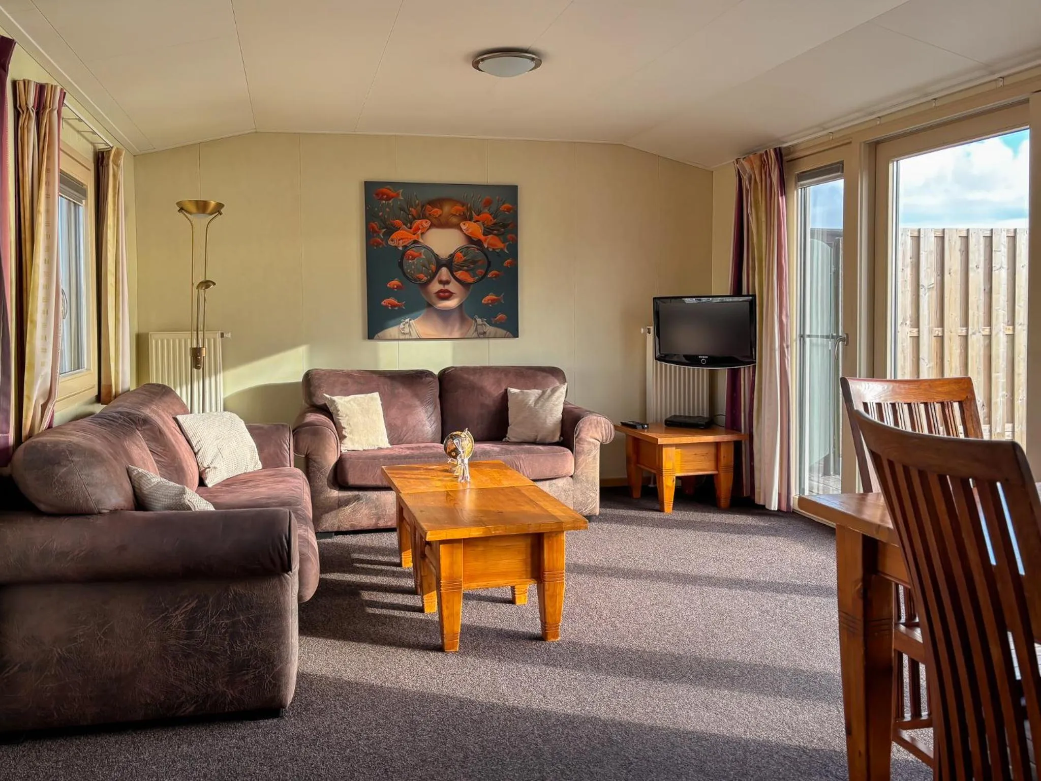 Living room in VISSERSLUST Rooms, Apartments and Houseboats