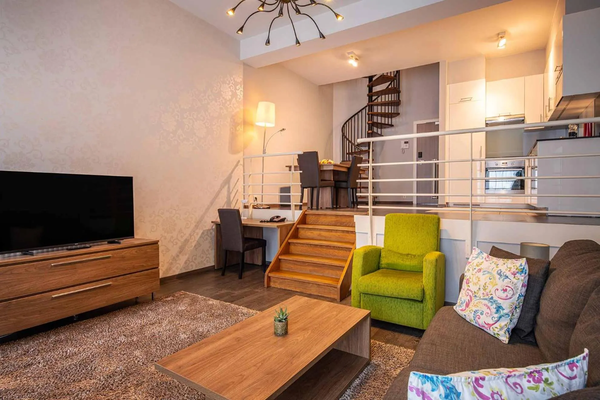 Living room in Thon Residence Florence Aparthotel