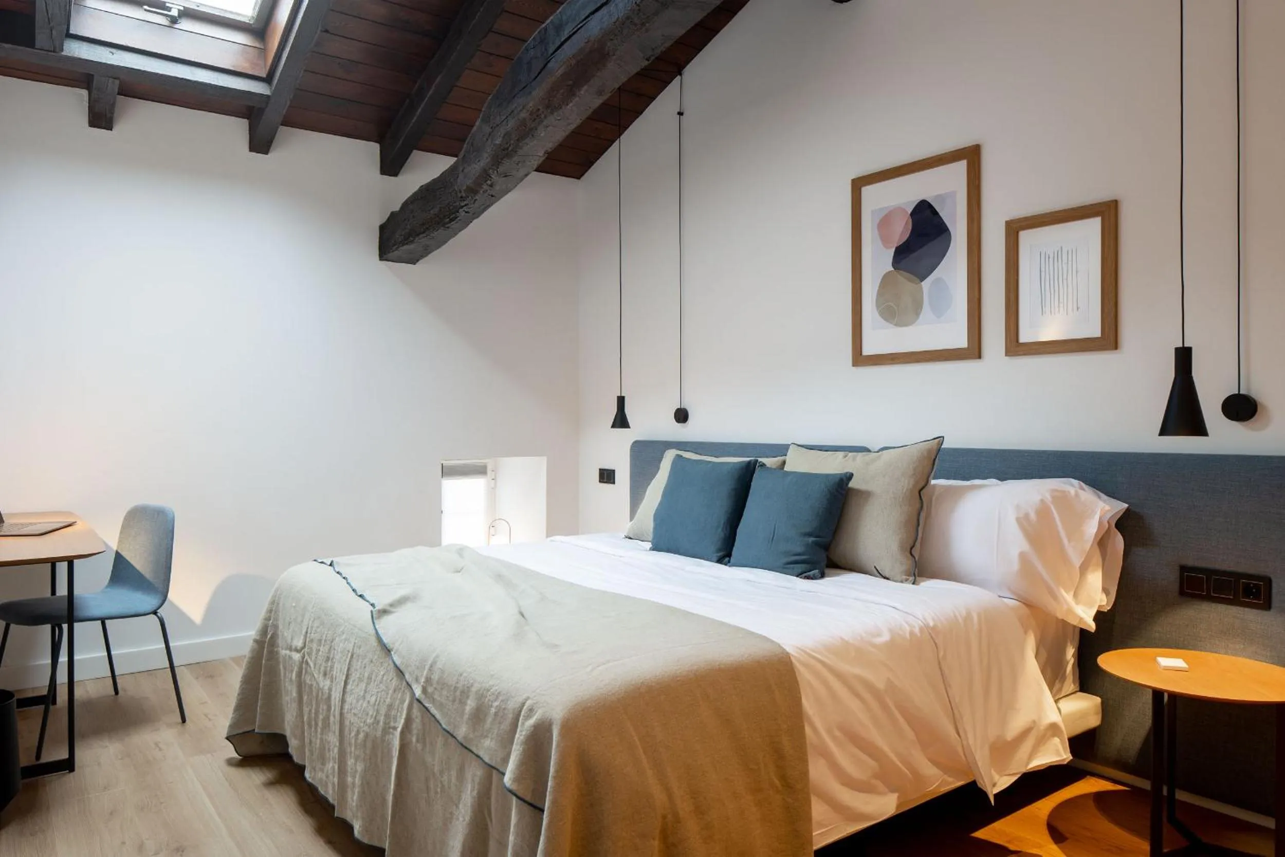 Bed in EtxeAundi Hotel Boutique