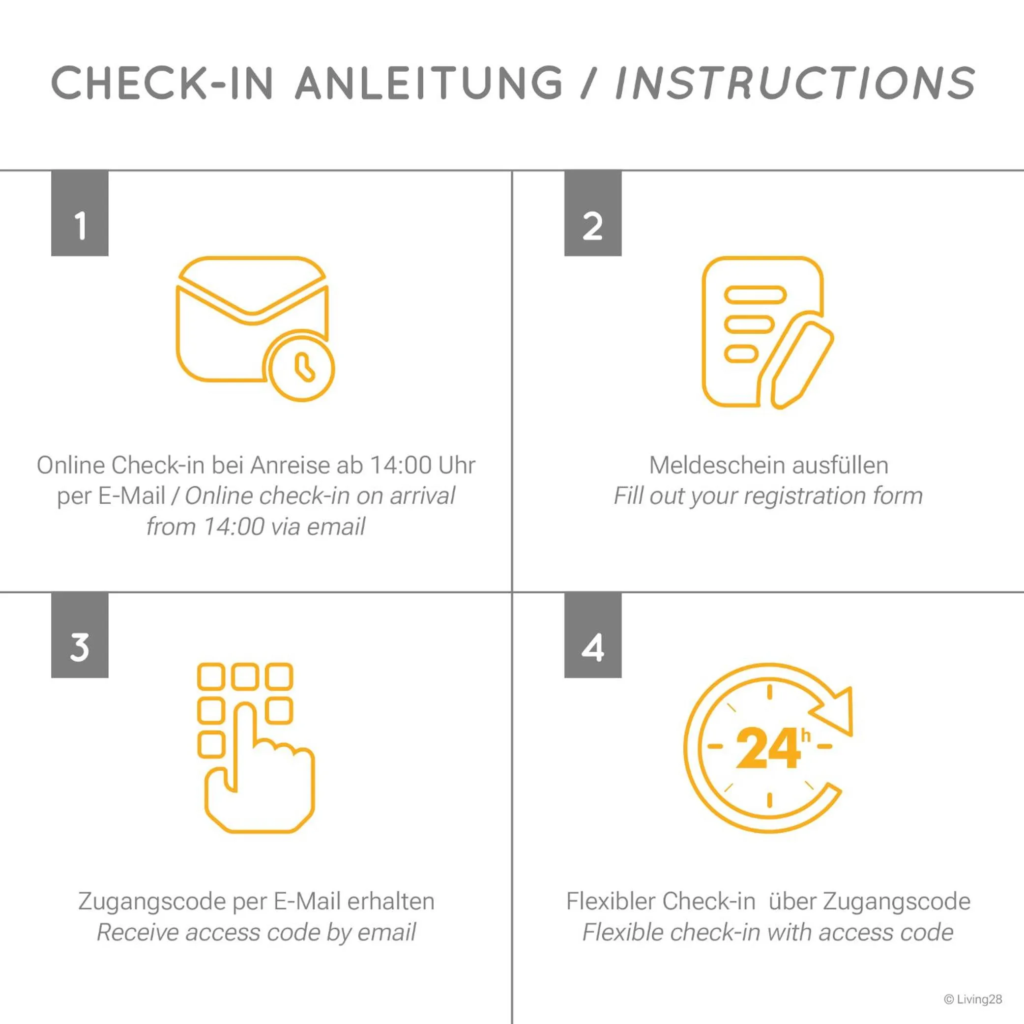 Logo/Certificate/Sign in Boardinghouse Living28 Kaarst