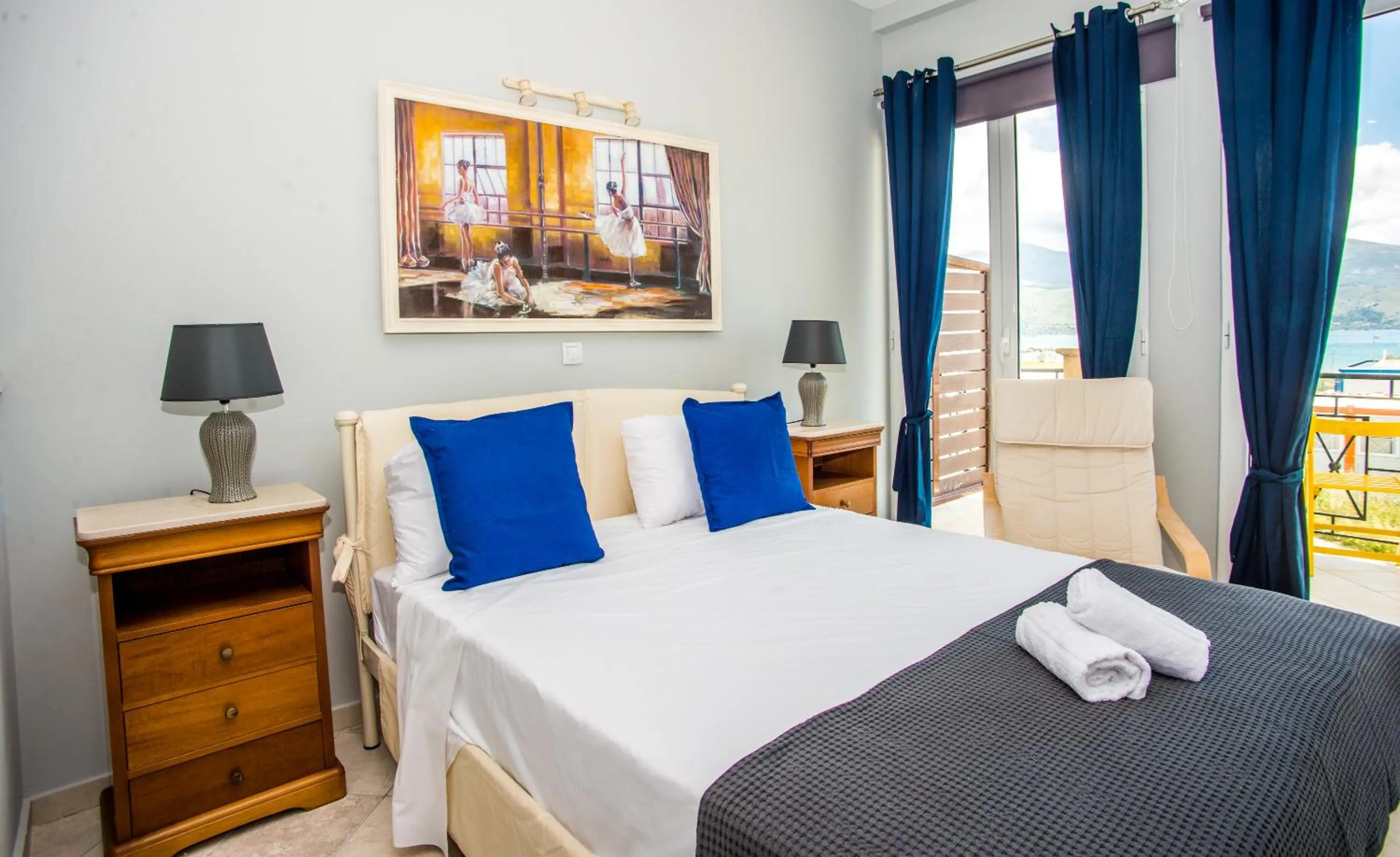 Bed in Xenia Ionis luxury apartments