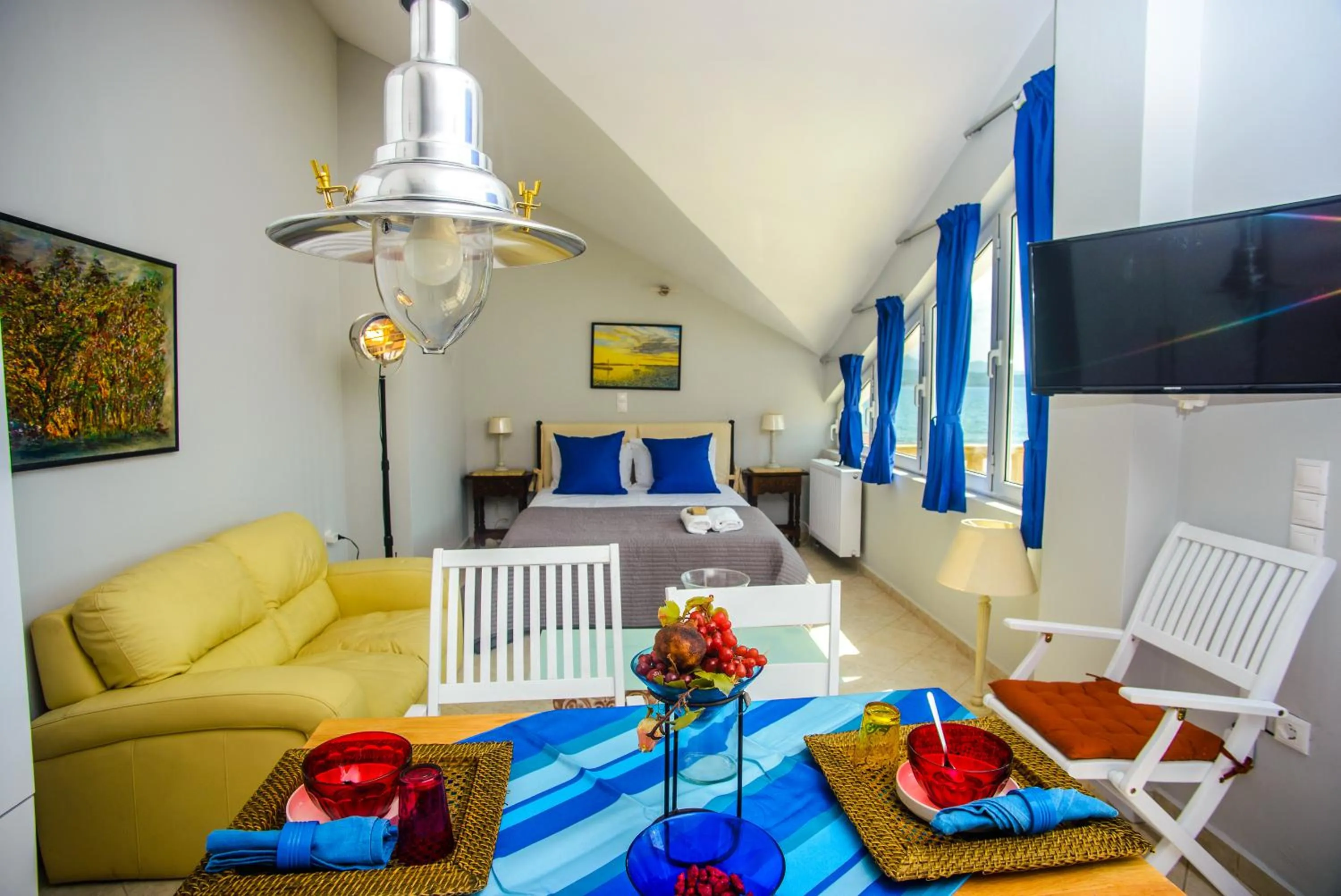 Bed in Xenia Ionis luxury apartments