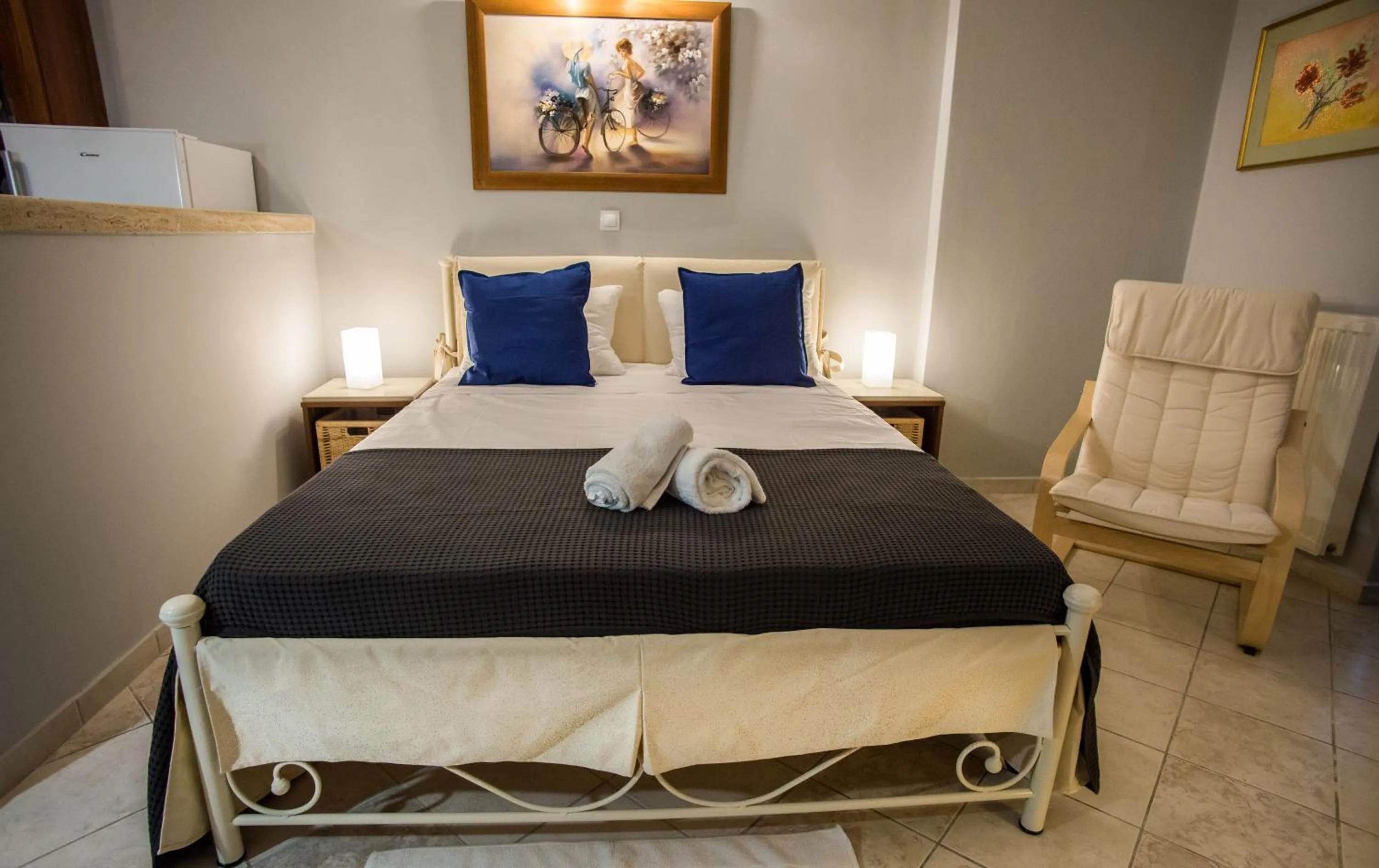 Bed in Xenia Ionis luxury apartments
