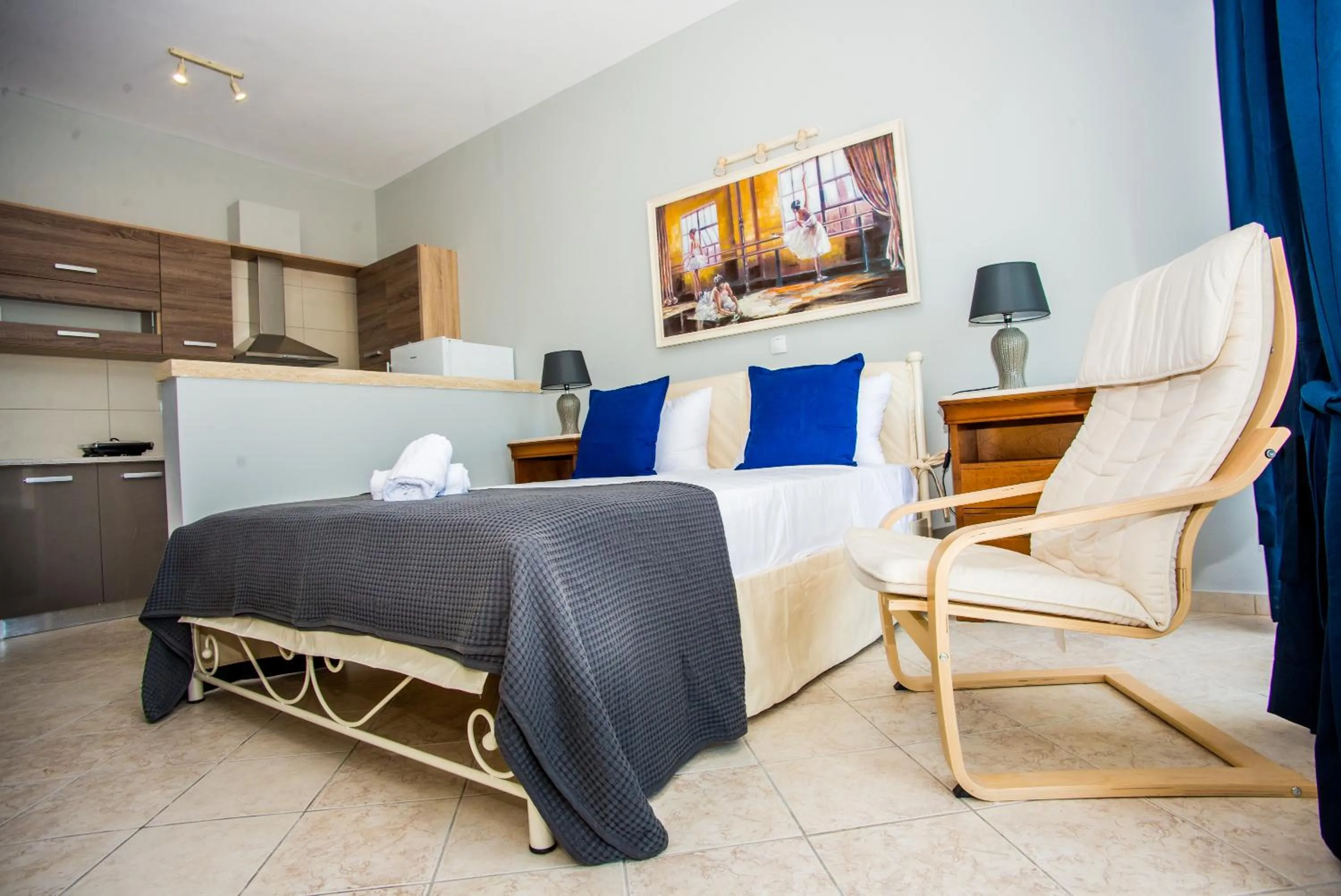 Bed in Xenia Ionis luxury apartments