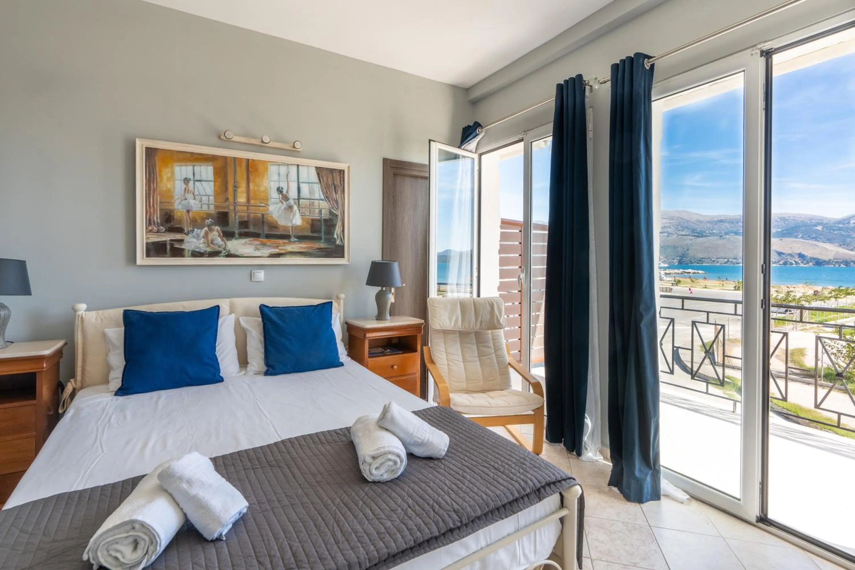 Bed in Xenia Ionis luxury apartments