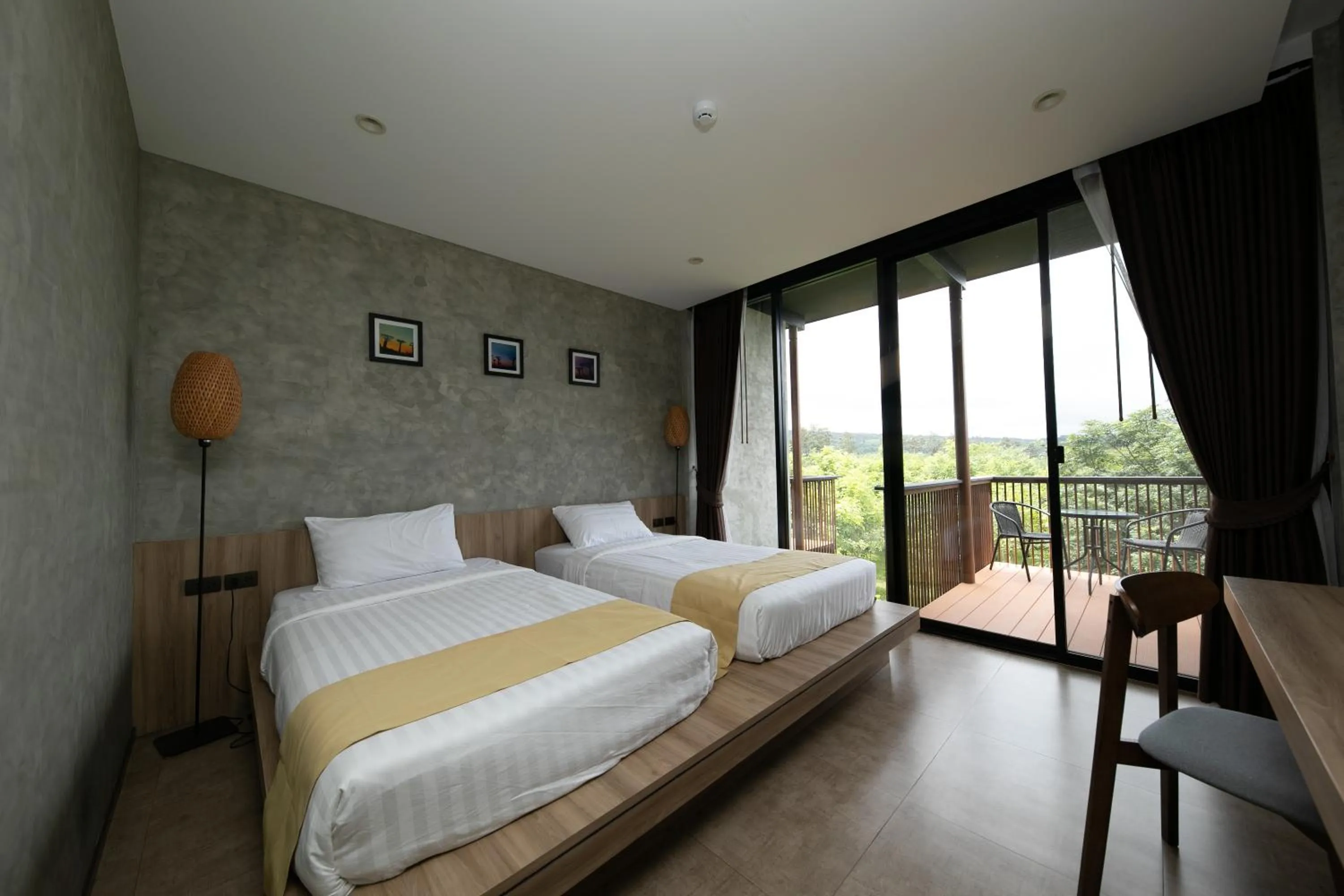 Bed in Hug Jang Loei Garden & Resort