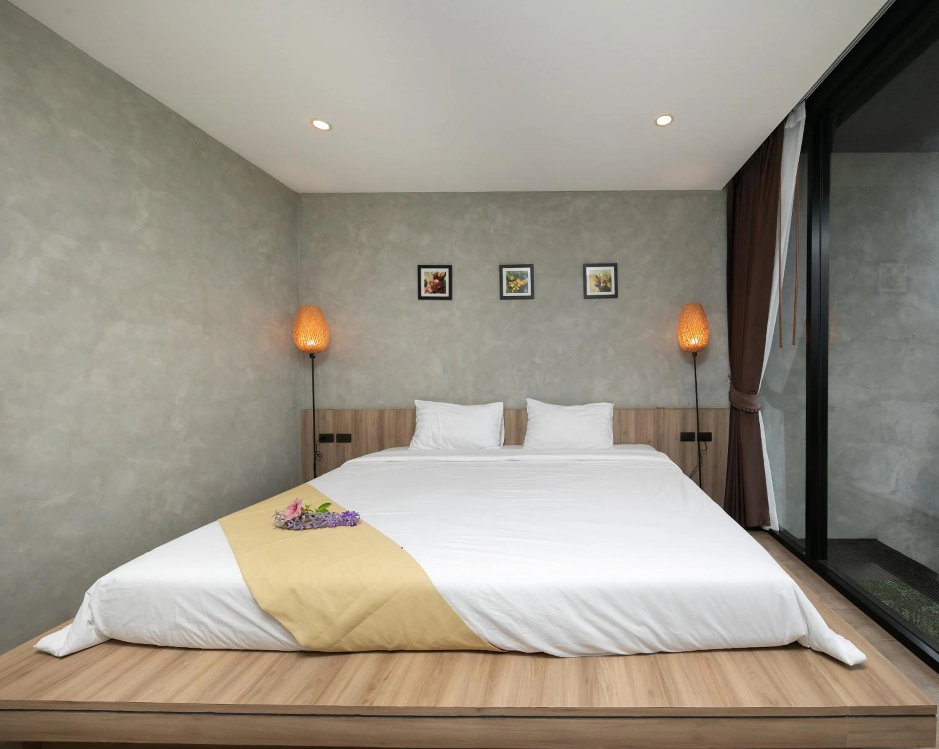 Bed in Hug Jang Loei Garden & Resort