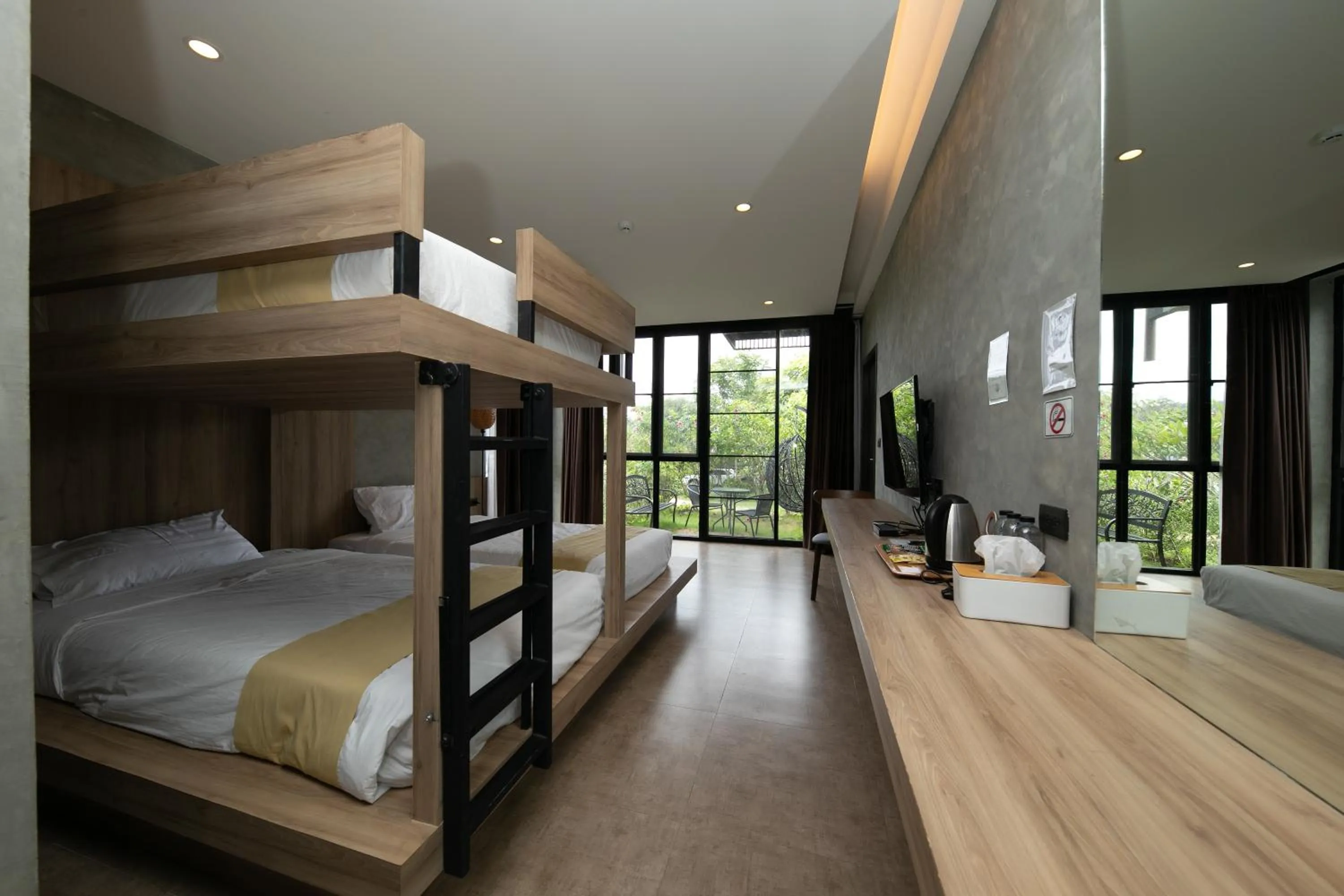 Bed in Hug Jang Loei Garden & Resort