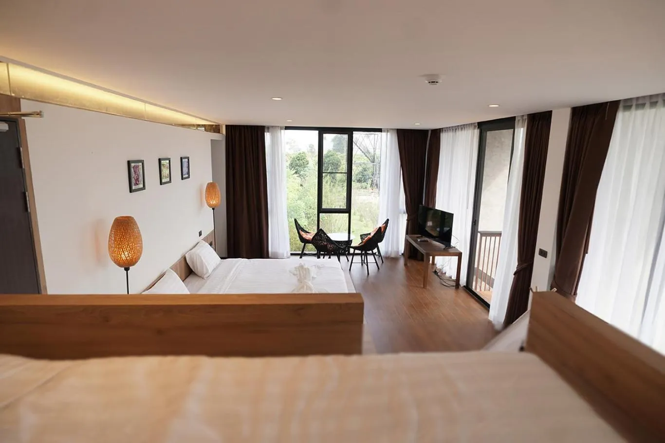 Bed in Hug Jang Loei Garden & Resort