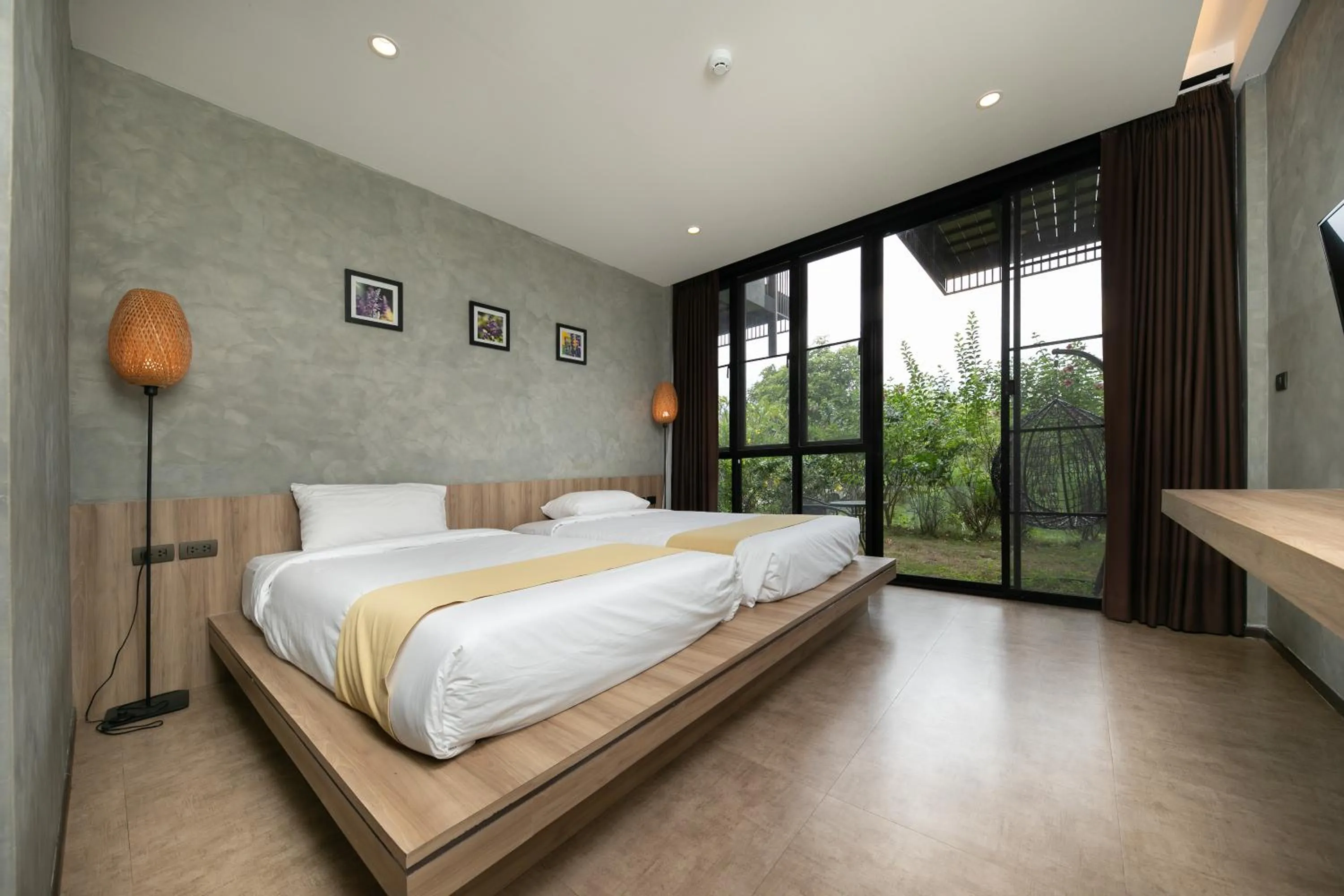 Bed in Hug Jang Loei Garden & Resort