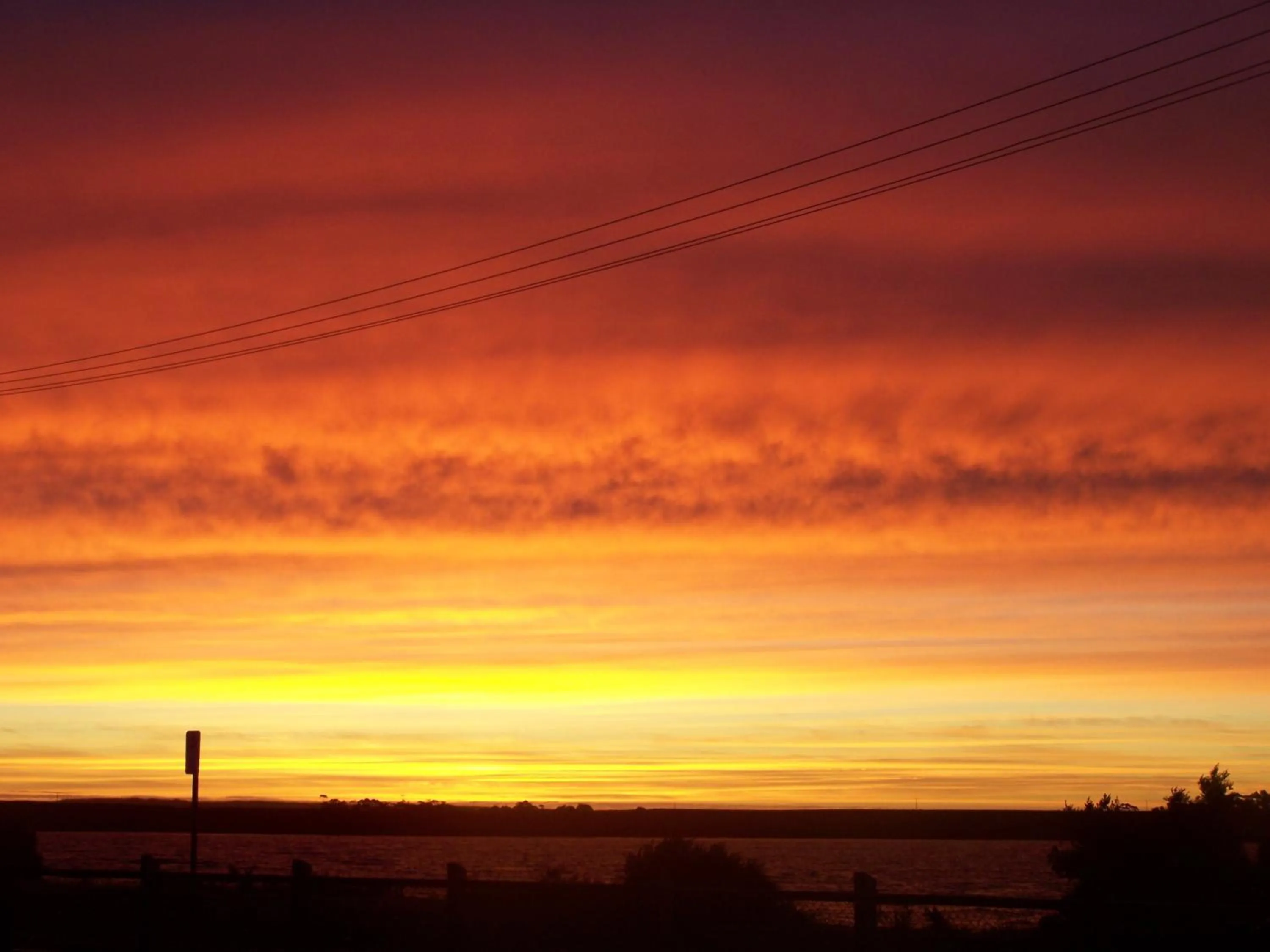Sunset in Regatta Point Tavern & Holiday Villas